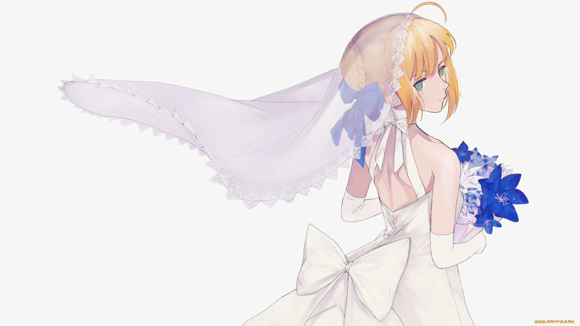 аниме, fate, stay, night, сейбер