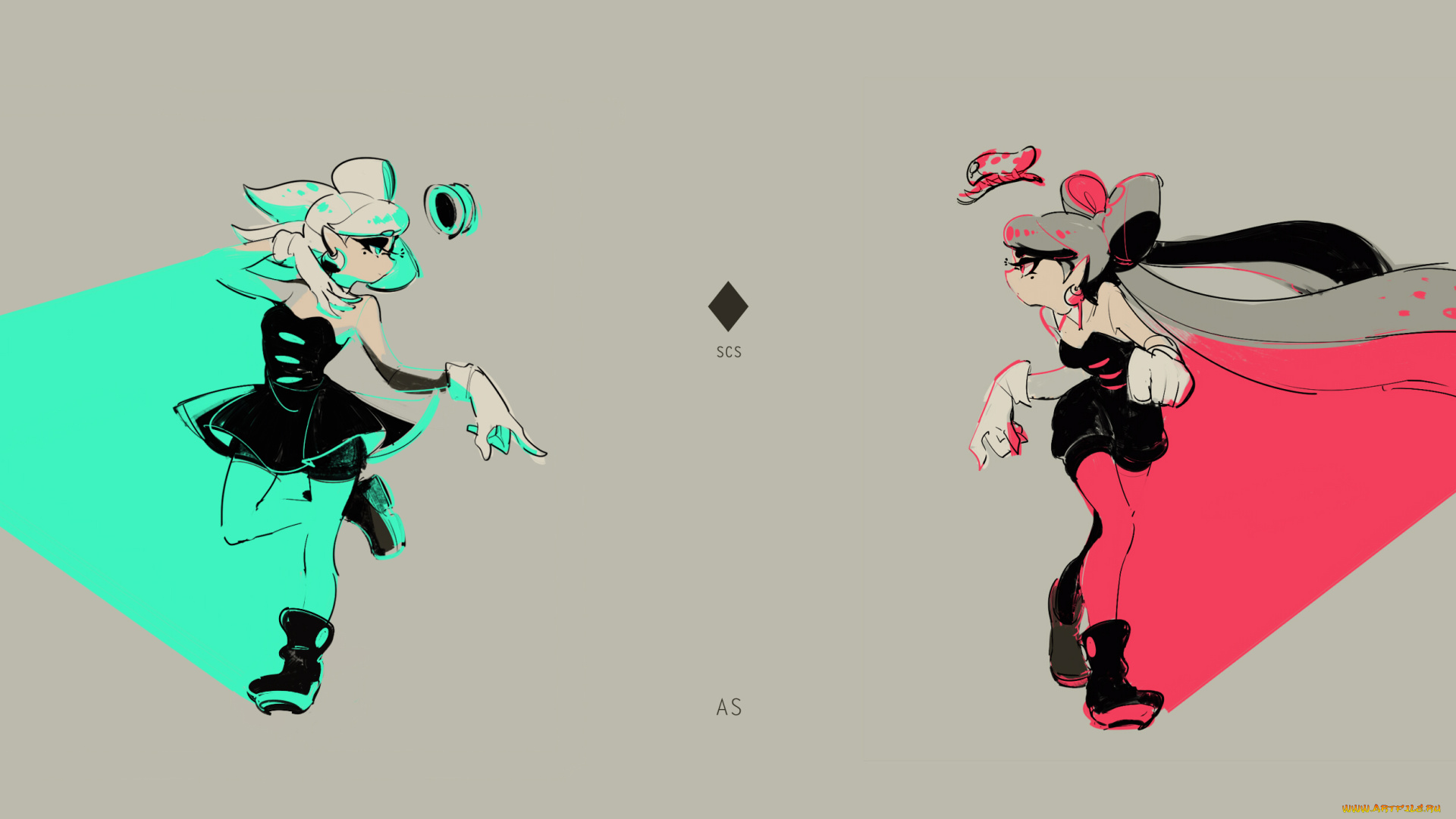 аниме, splatoon