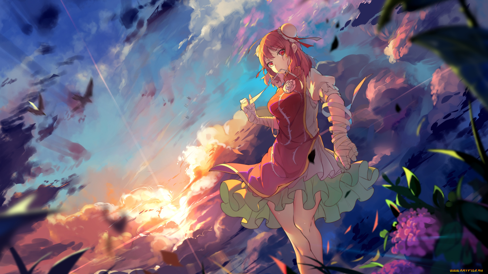 аниме, touhou, ibara, kasen