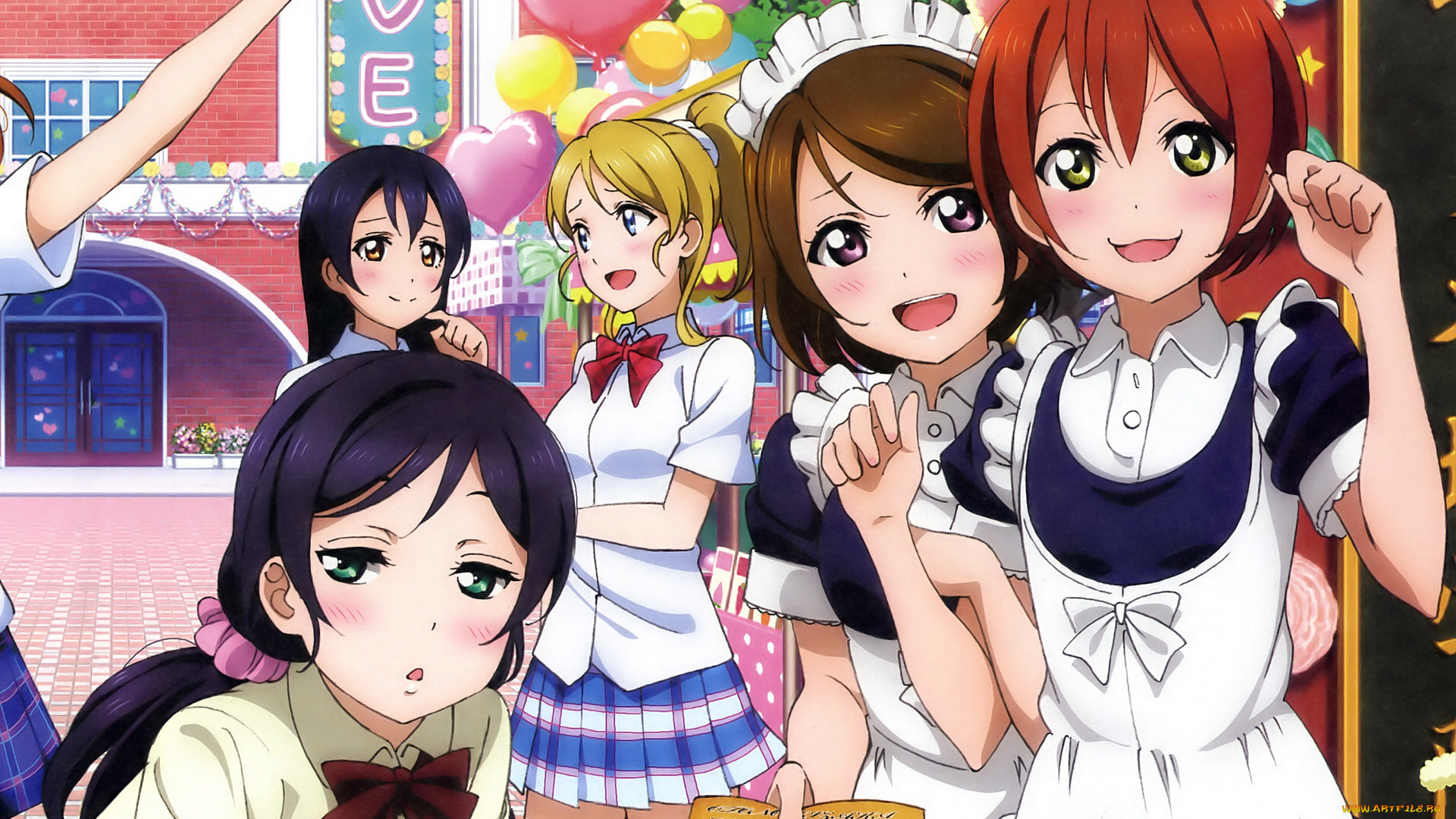 love, live, school, idol, project, аниме, love, live, , school, idol, project, девушки