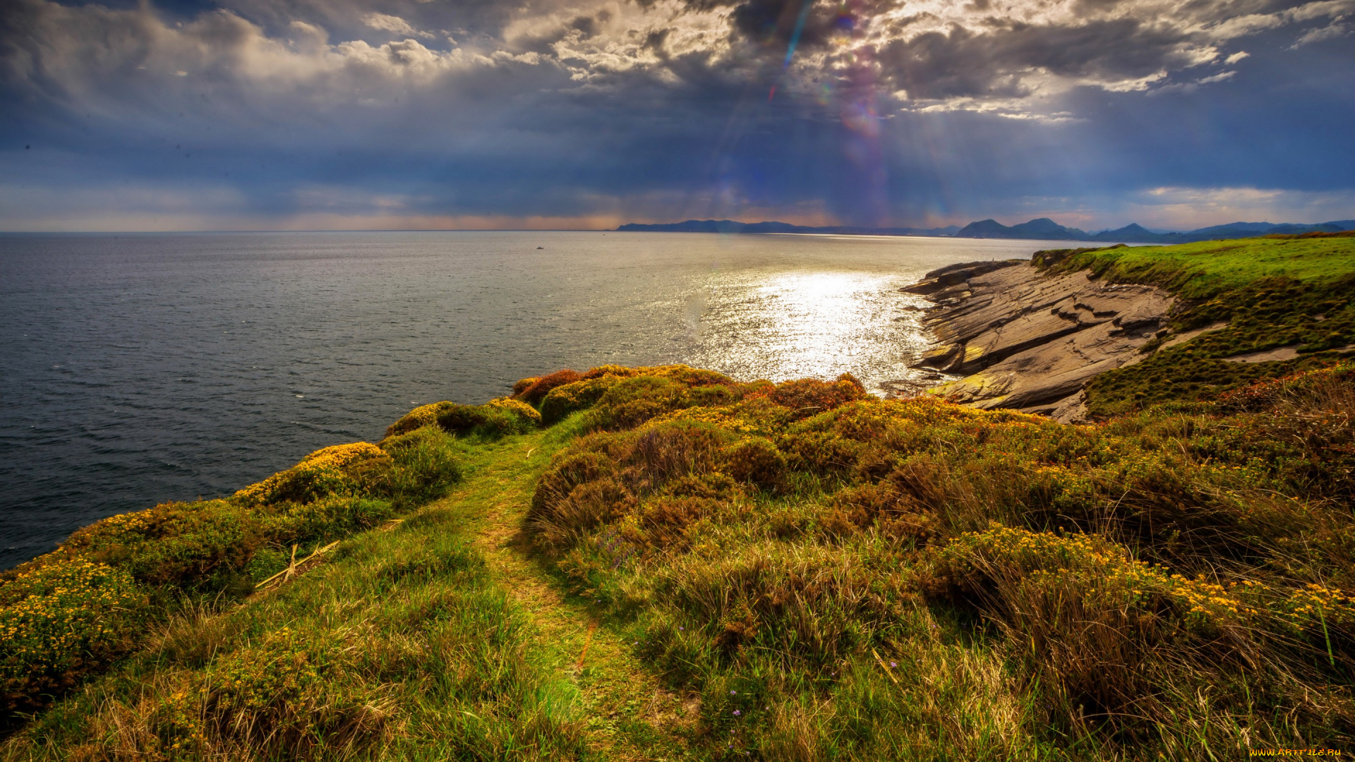 природа, побережье, море