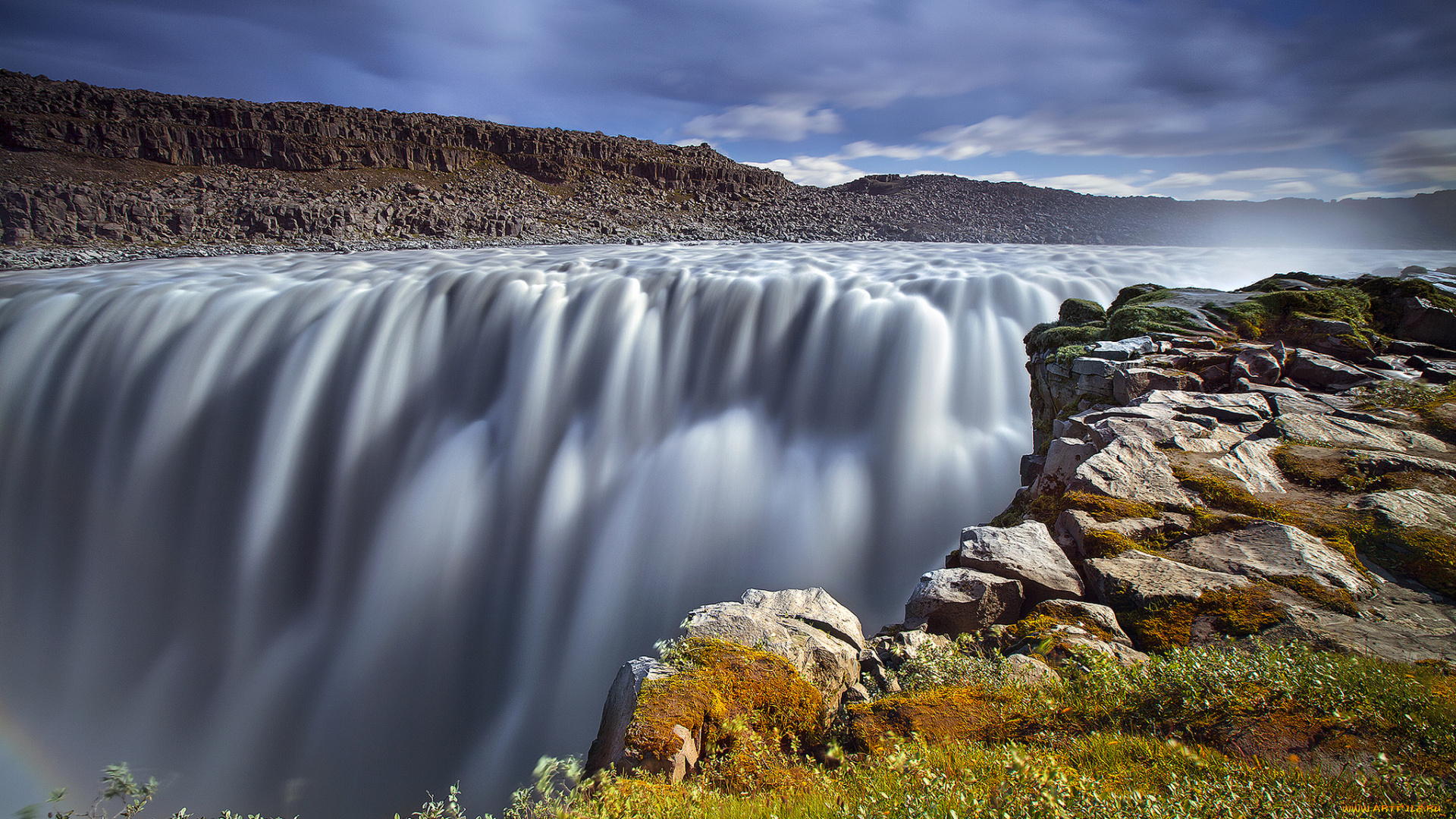 природа, водопады, водопад, река, лес