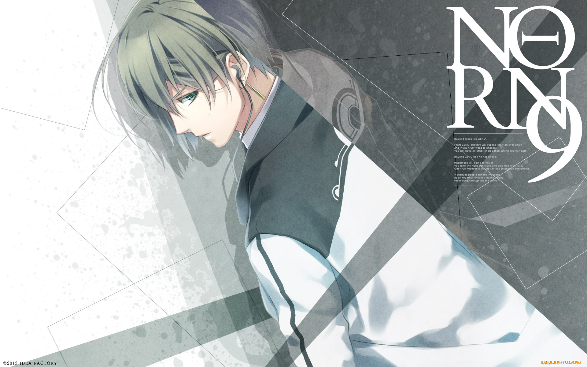 аниме, norn9, парень