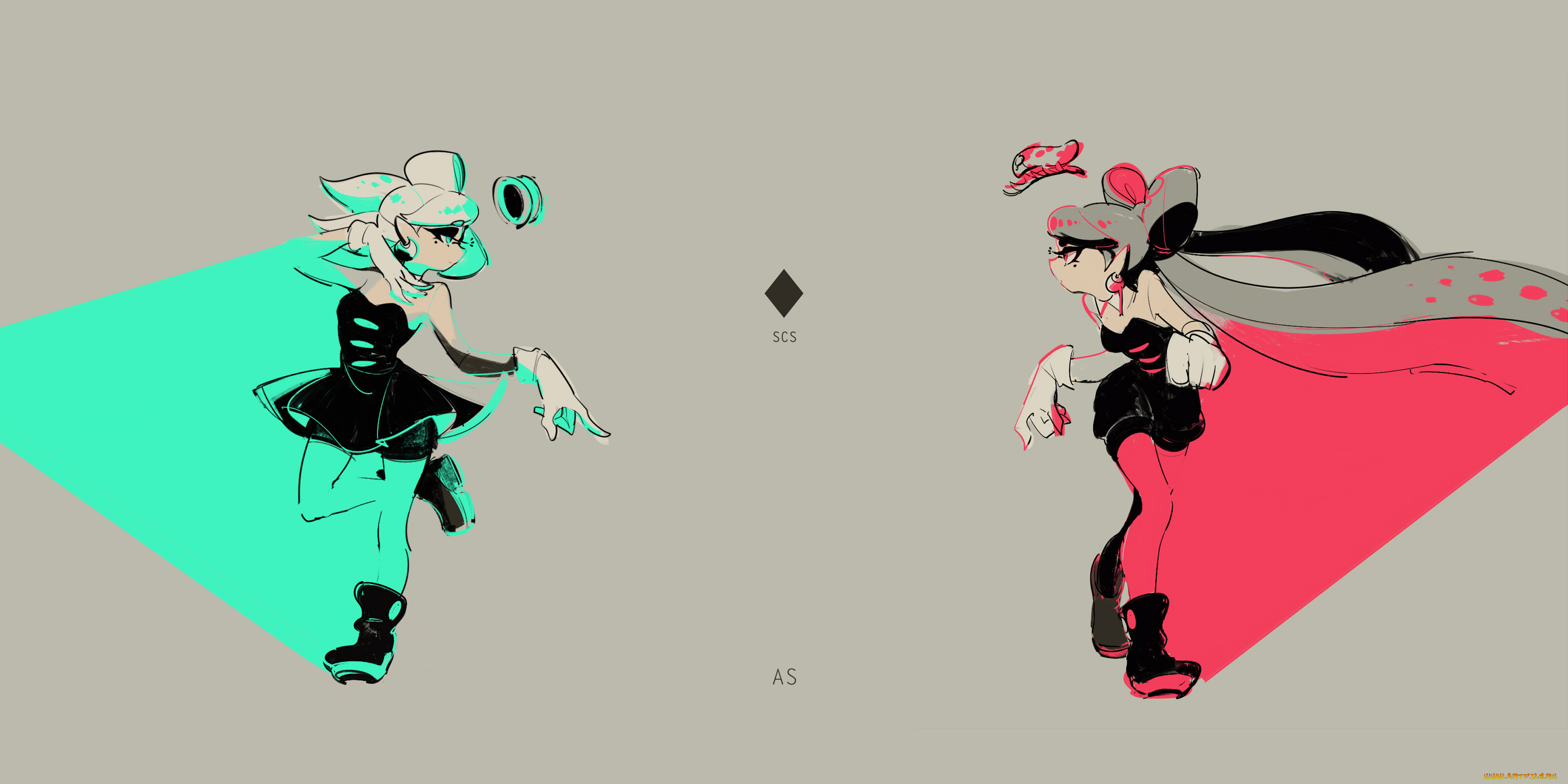 аниме, splatoon