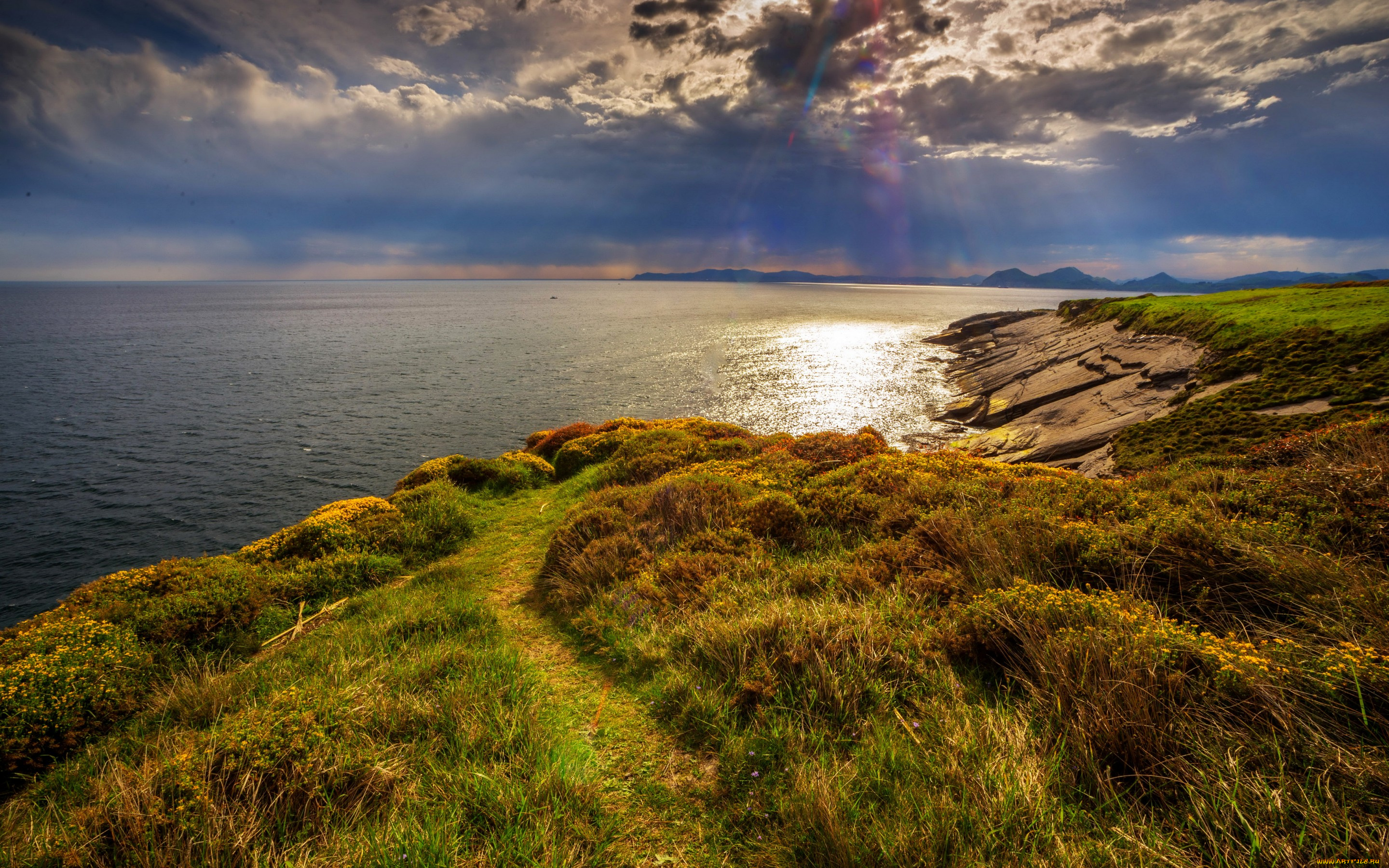 природа, побережье, море