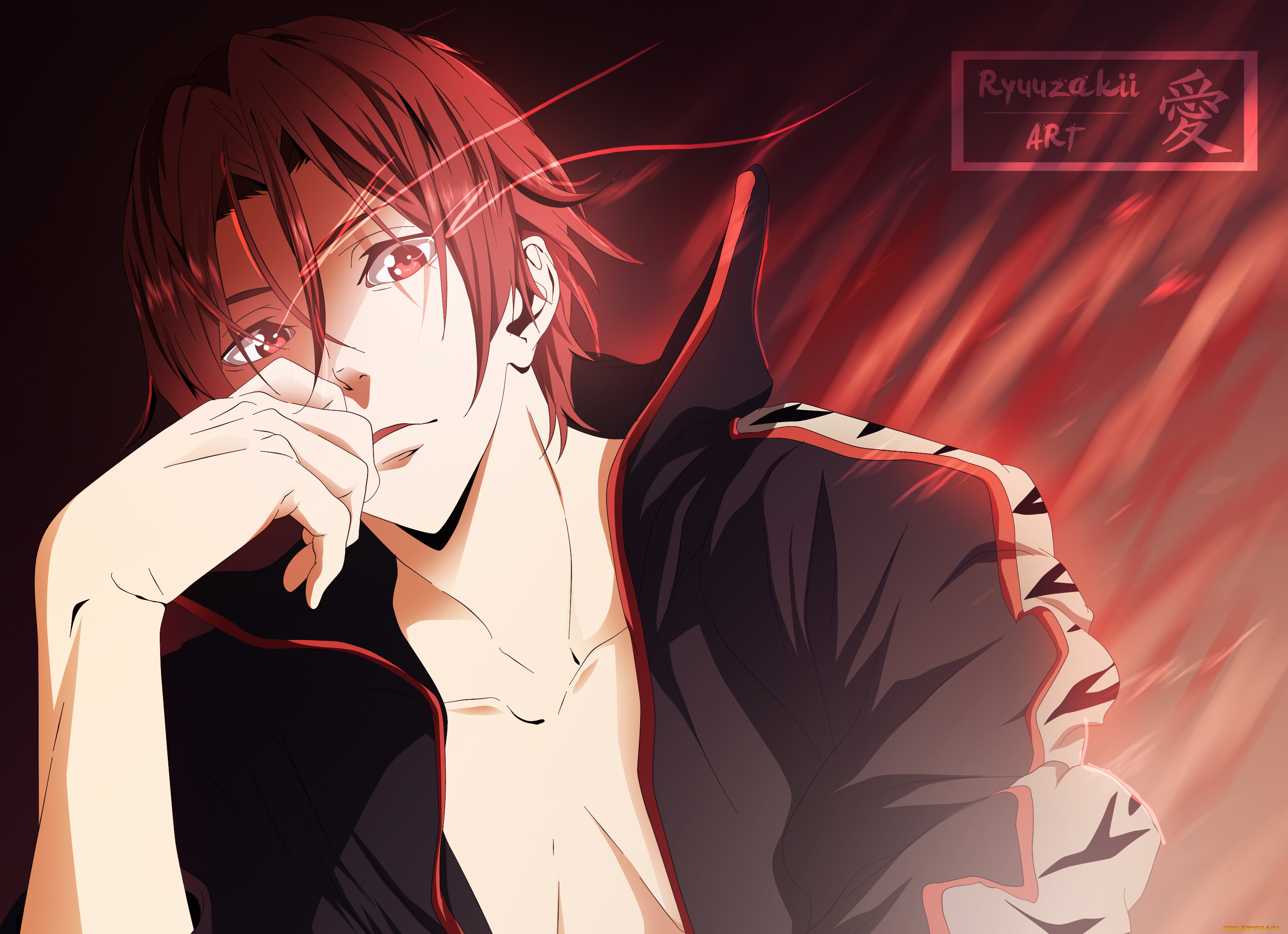 аниме, free, рин, матсуока