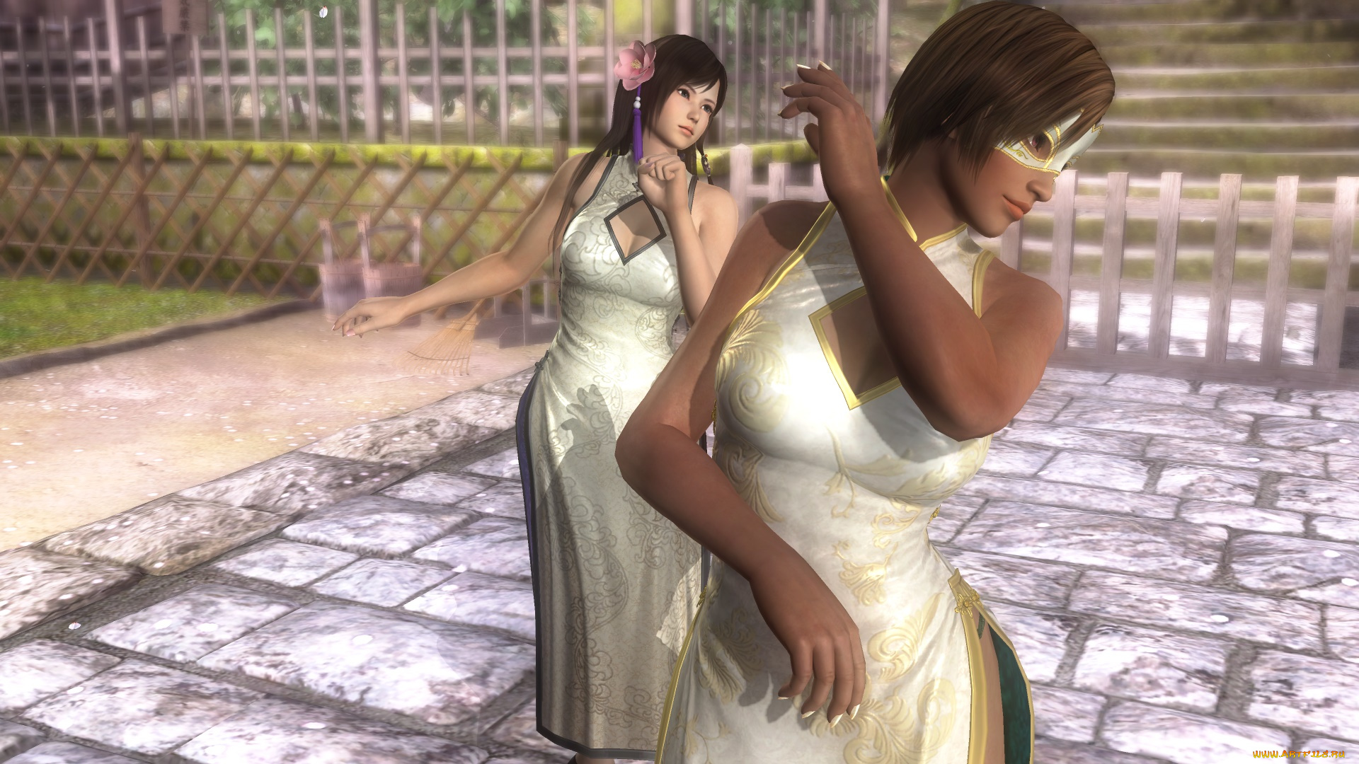 3д, графика, фантазия, , fantasy, девушки, взгляд, фон, поза