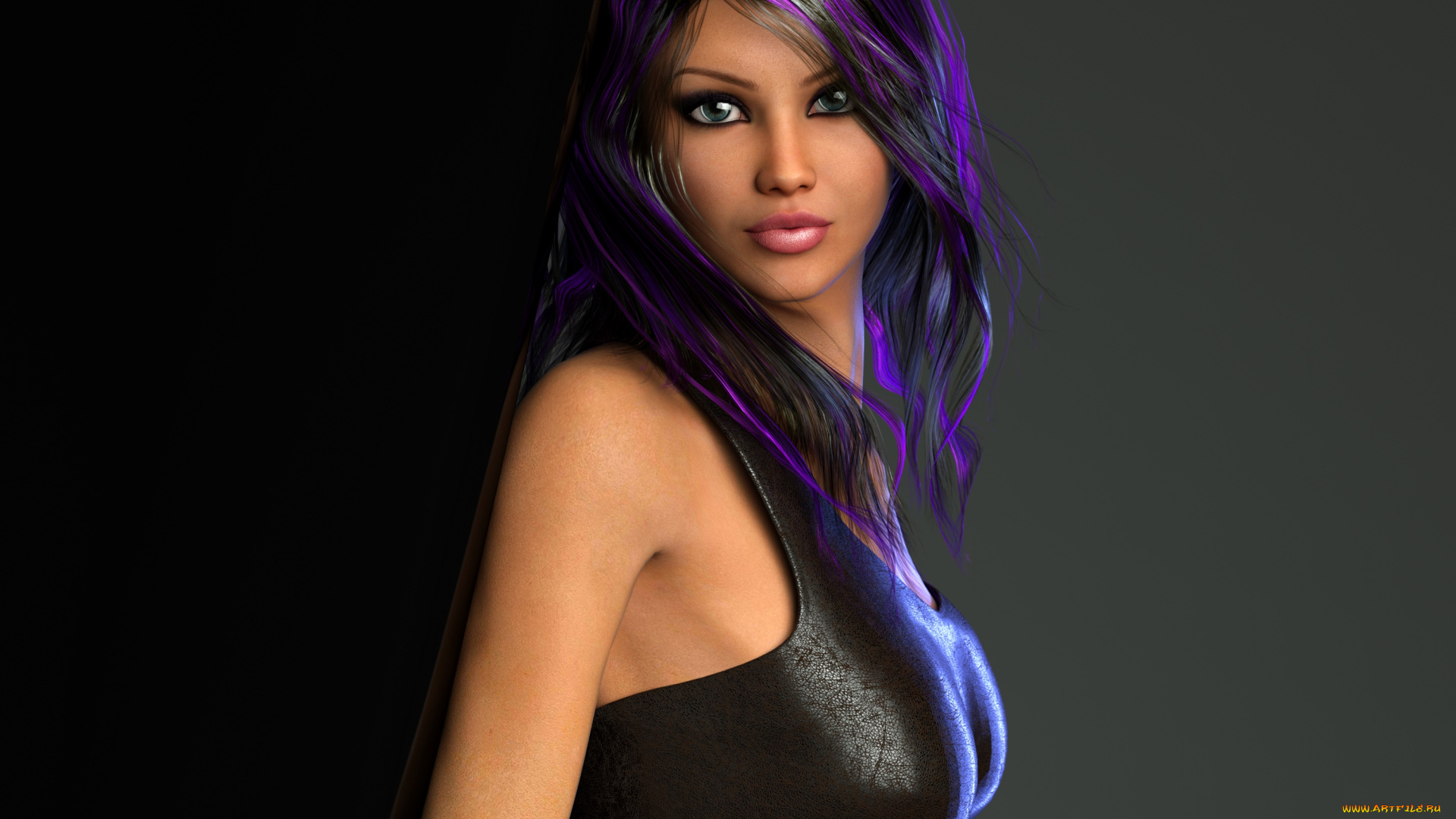 3д, графика, люди, , people, девушка, взгляд, фон