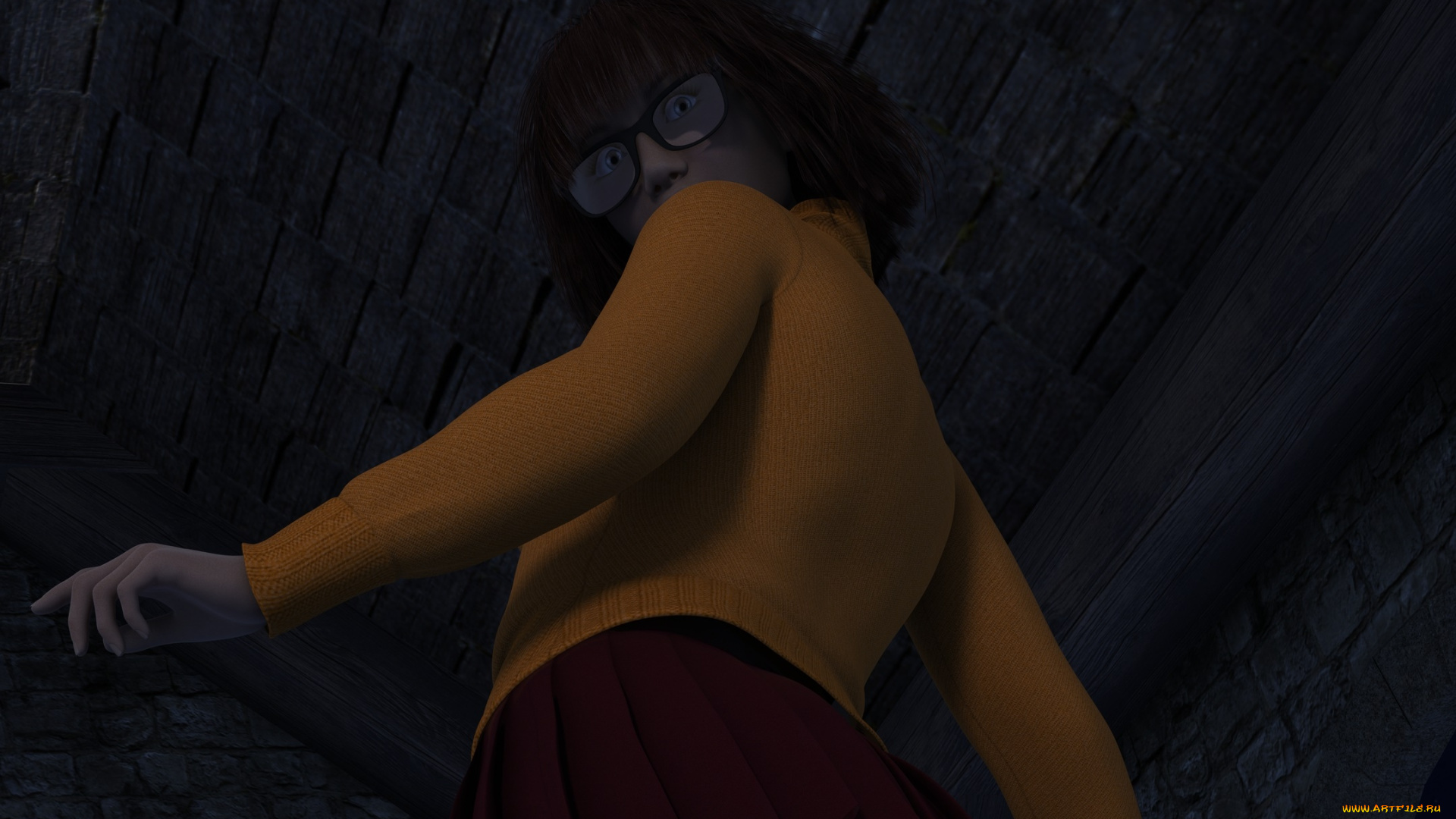 3д, графика, люди, , people, девушка, взгляд, фон