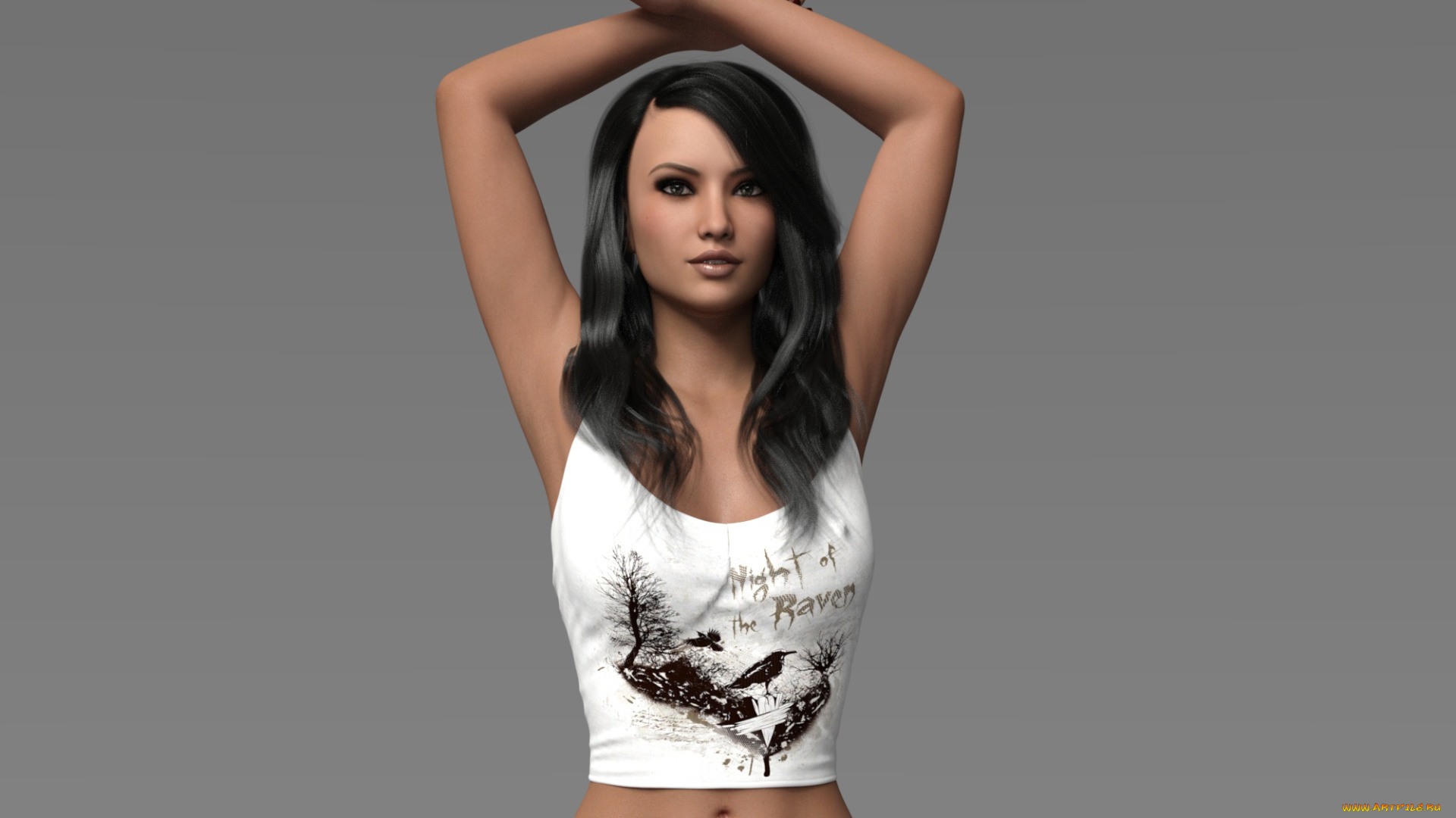 3д, графика, люди, , people, девушка, взгляд, фон