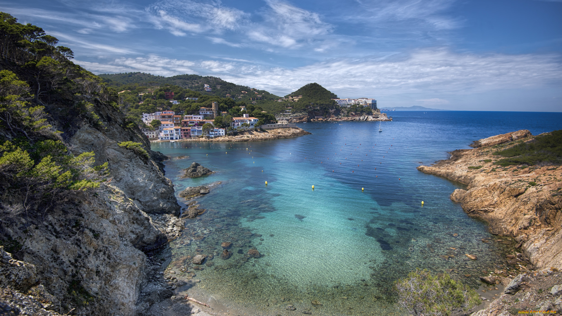 города, -, панорамы, побережье