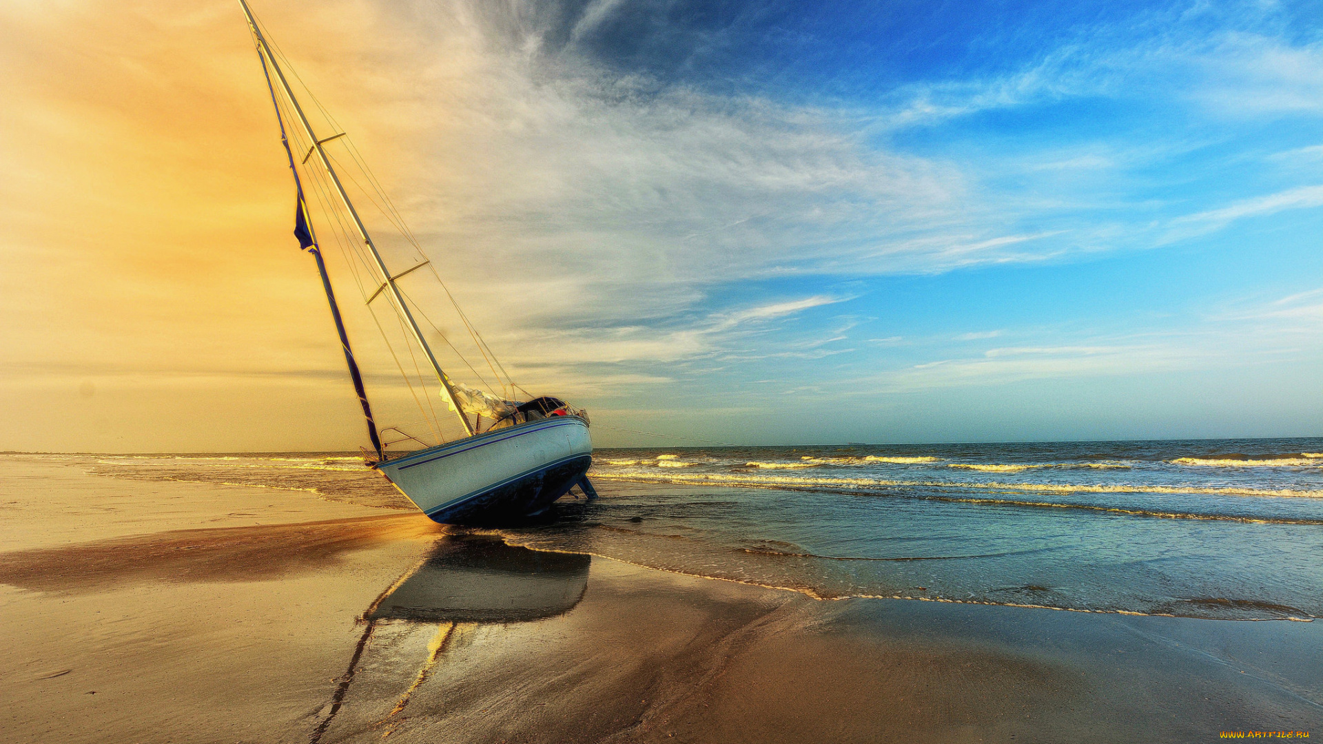 корабли, Яхты, побережье