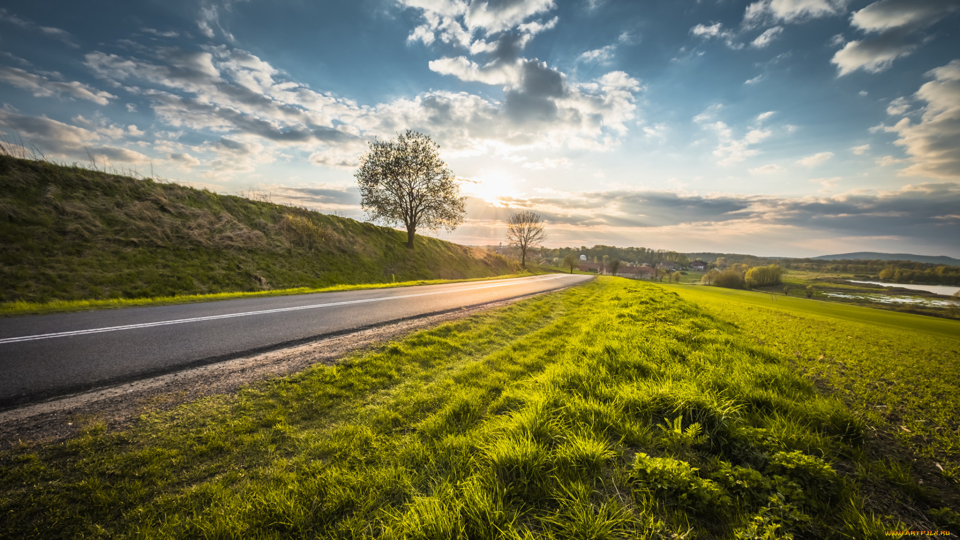 природа, дороги, тракт