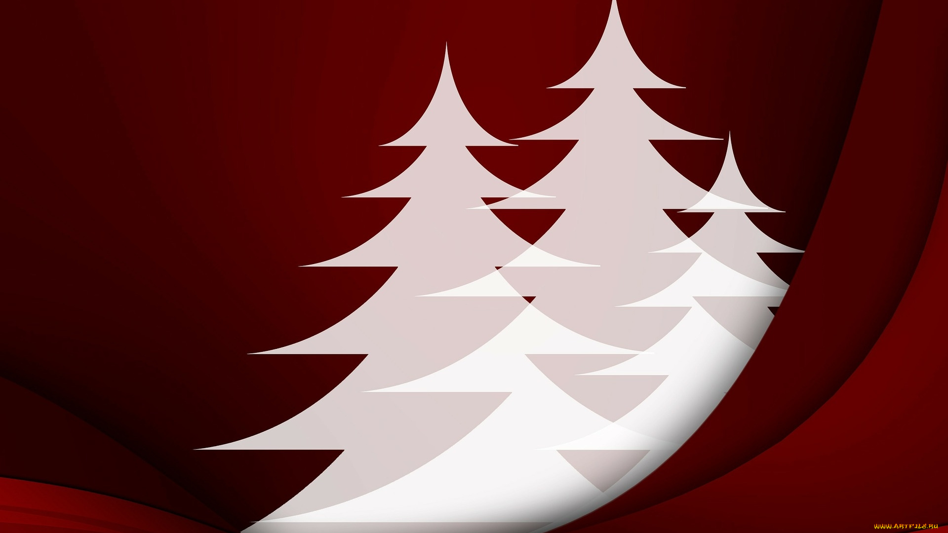 векторная, графика, природа, , nature, фон, елки