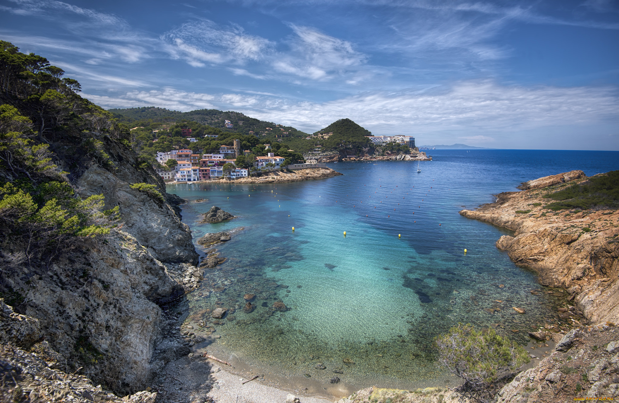 города, -, панорамы, побережье