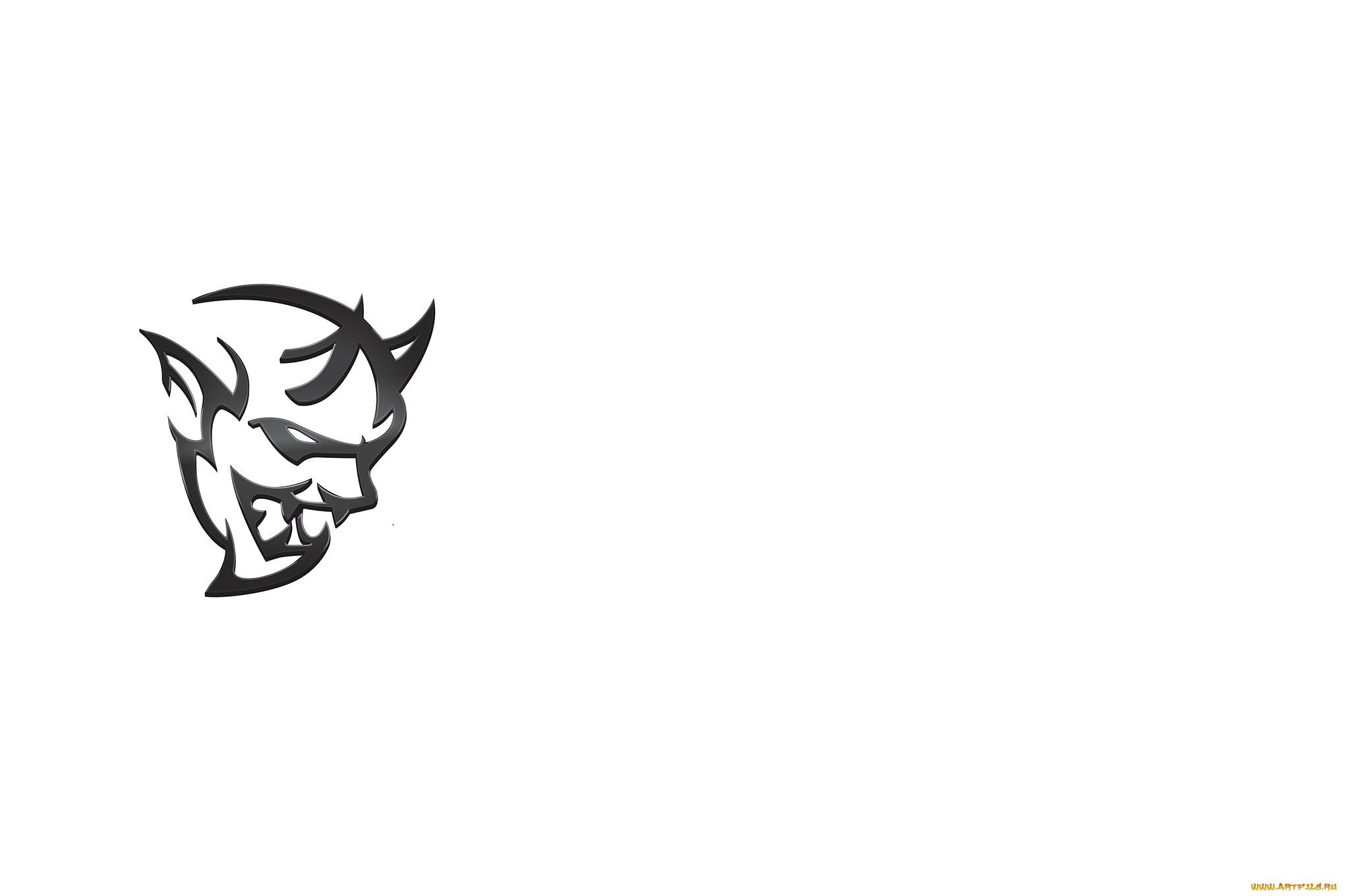 рисованное, минимализм, демон