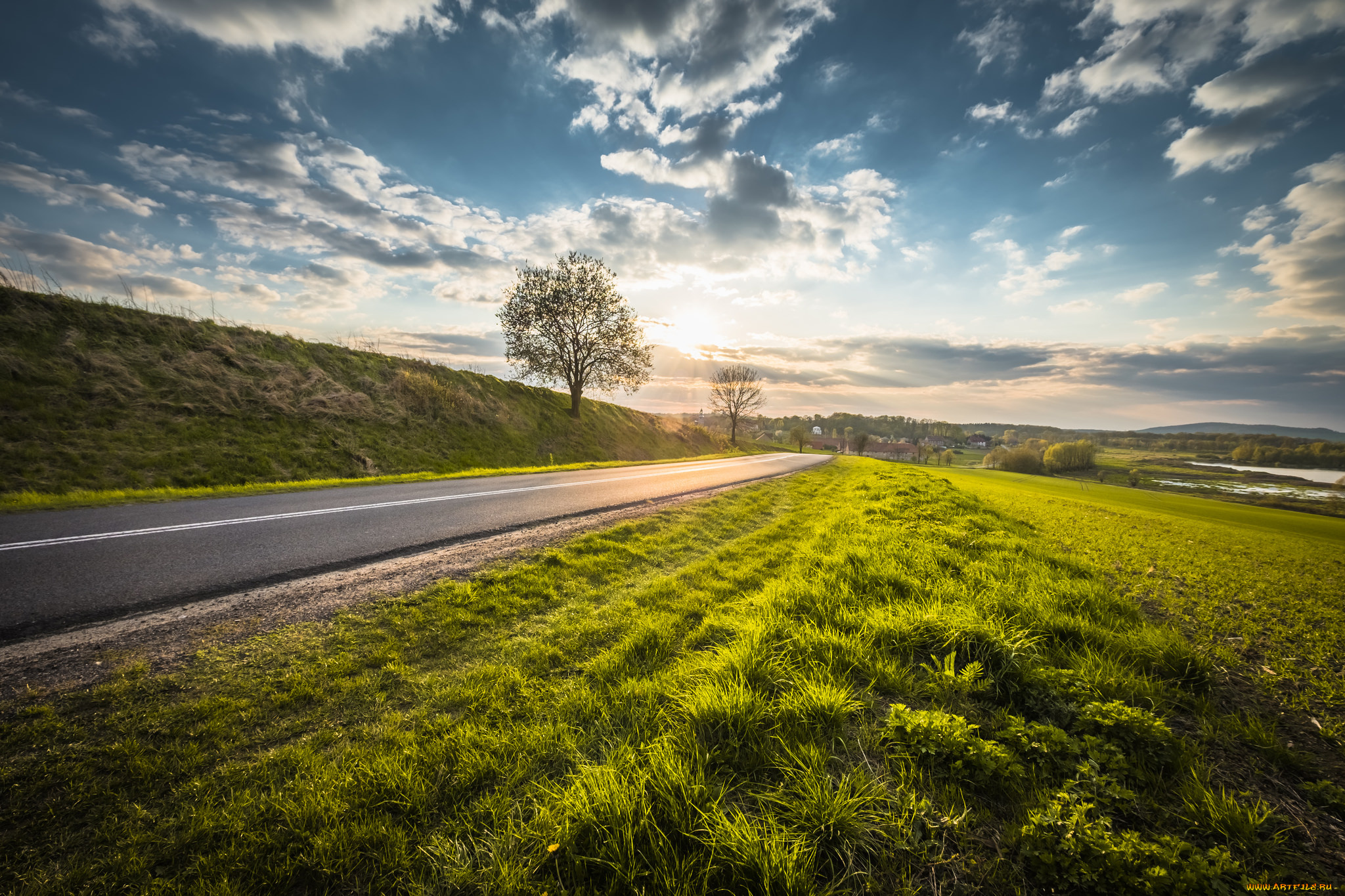 природа, дороги, тракт
