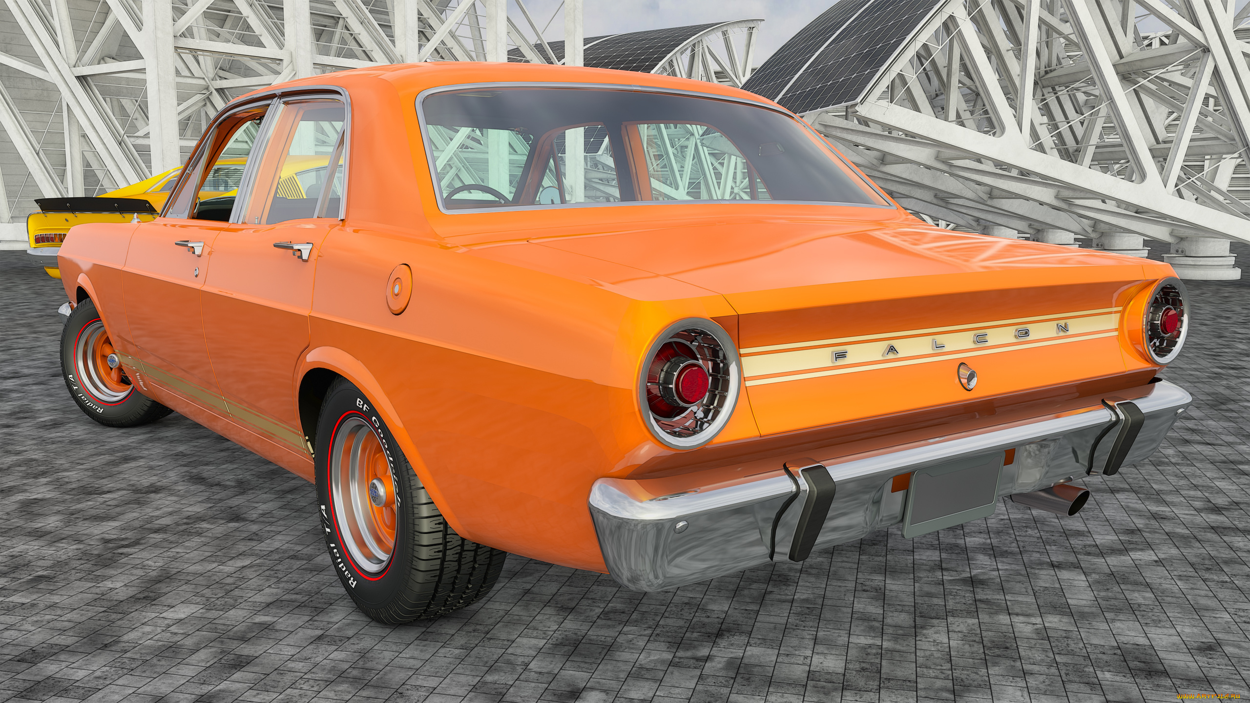 автомобили, 3д, автомобиль, фон