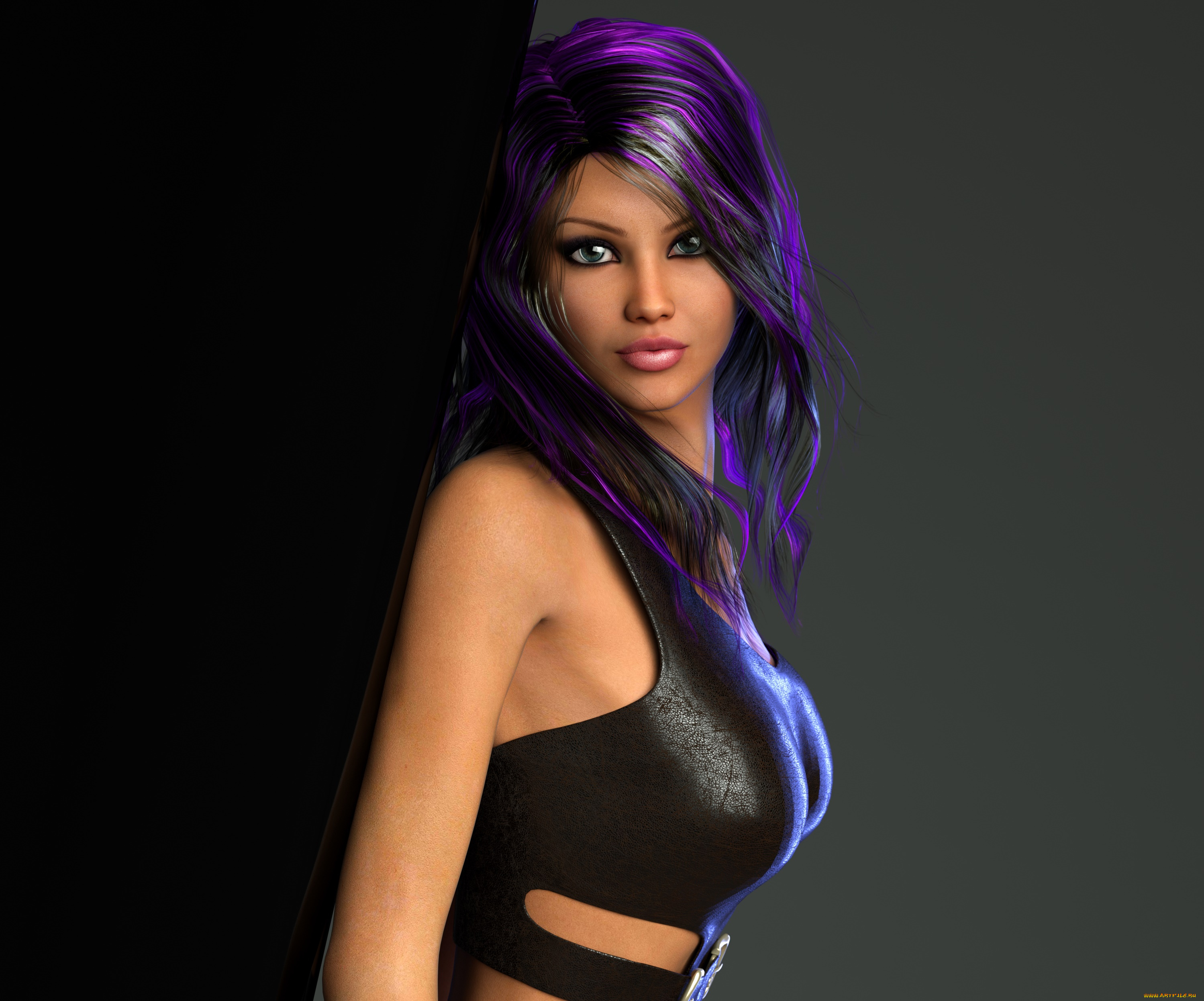 3д, графика, люди, , people, девушка, взгляд, фон