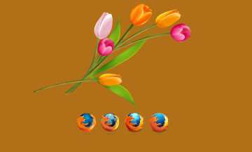 обоя компьютеры, mozilla firefox, логотип, фон