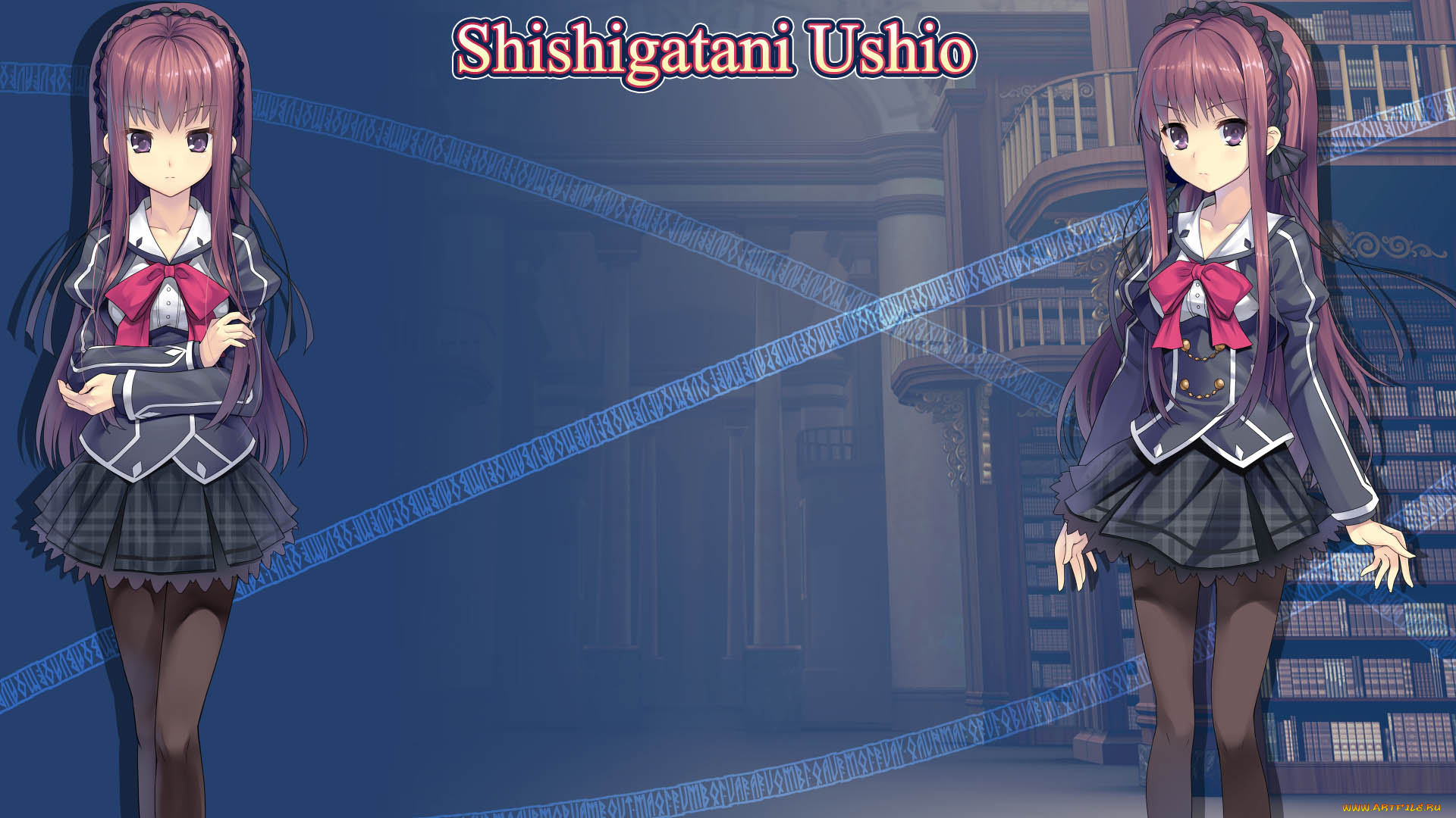 a, clockwork, ley-line, , the, borderline, of, dusk, аниме, unknown, , другое, , девушки, взгляд, фон