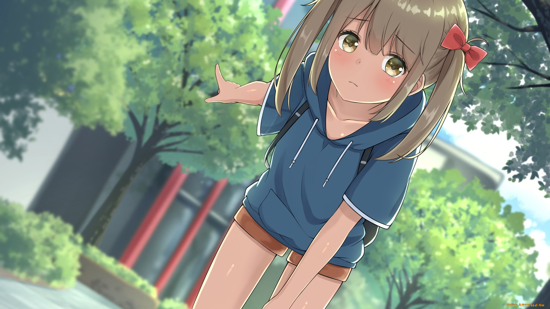 аниме, unknown, , другое, , взгляд, фон, девушка