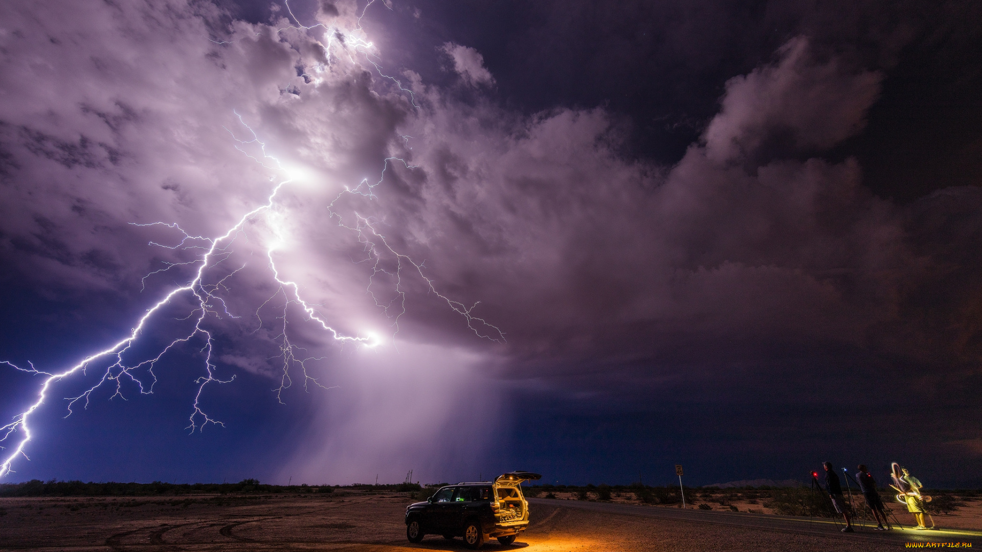 природа, молния, , гроза, простор