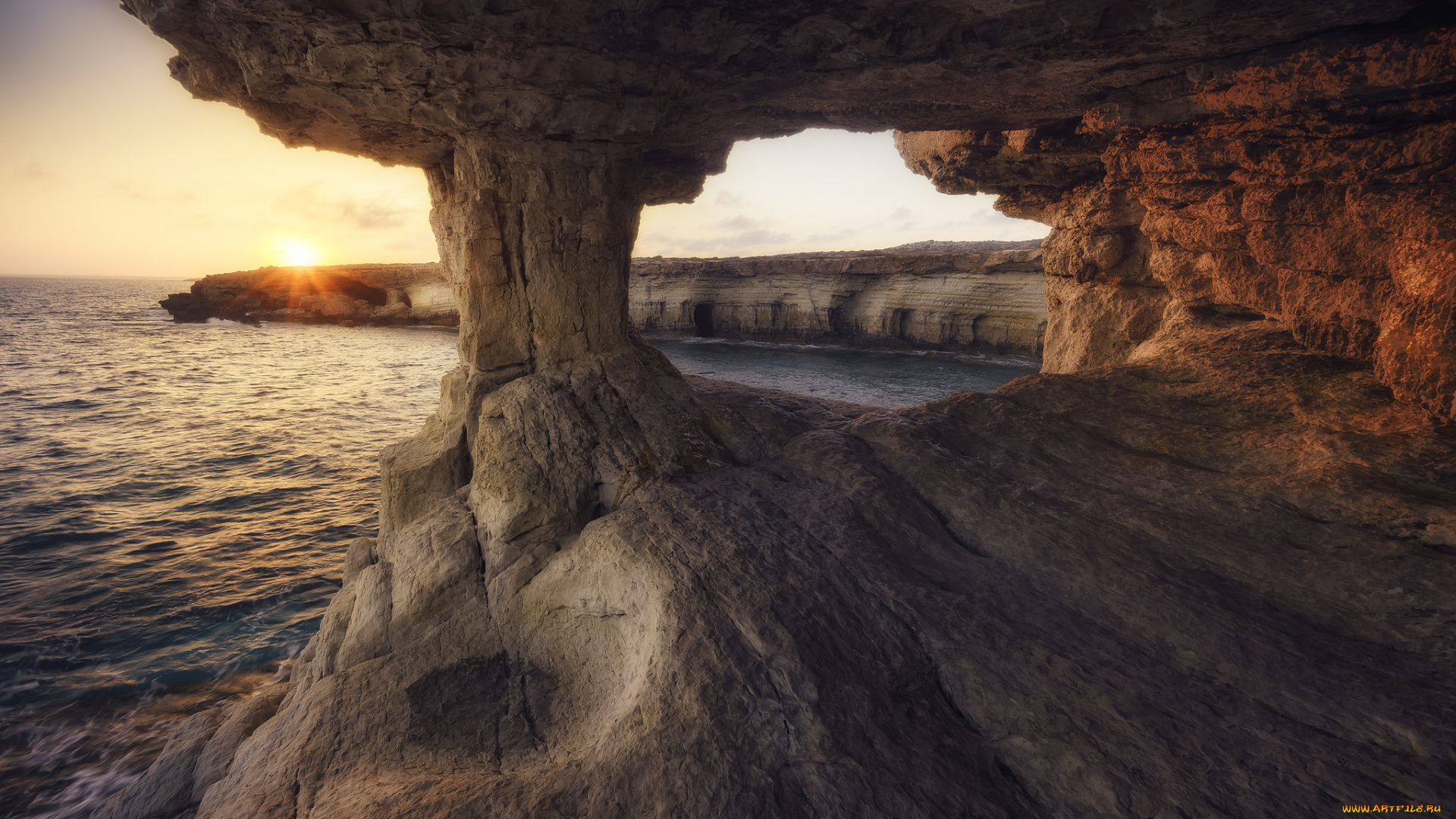 природа, побережье, простор