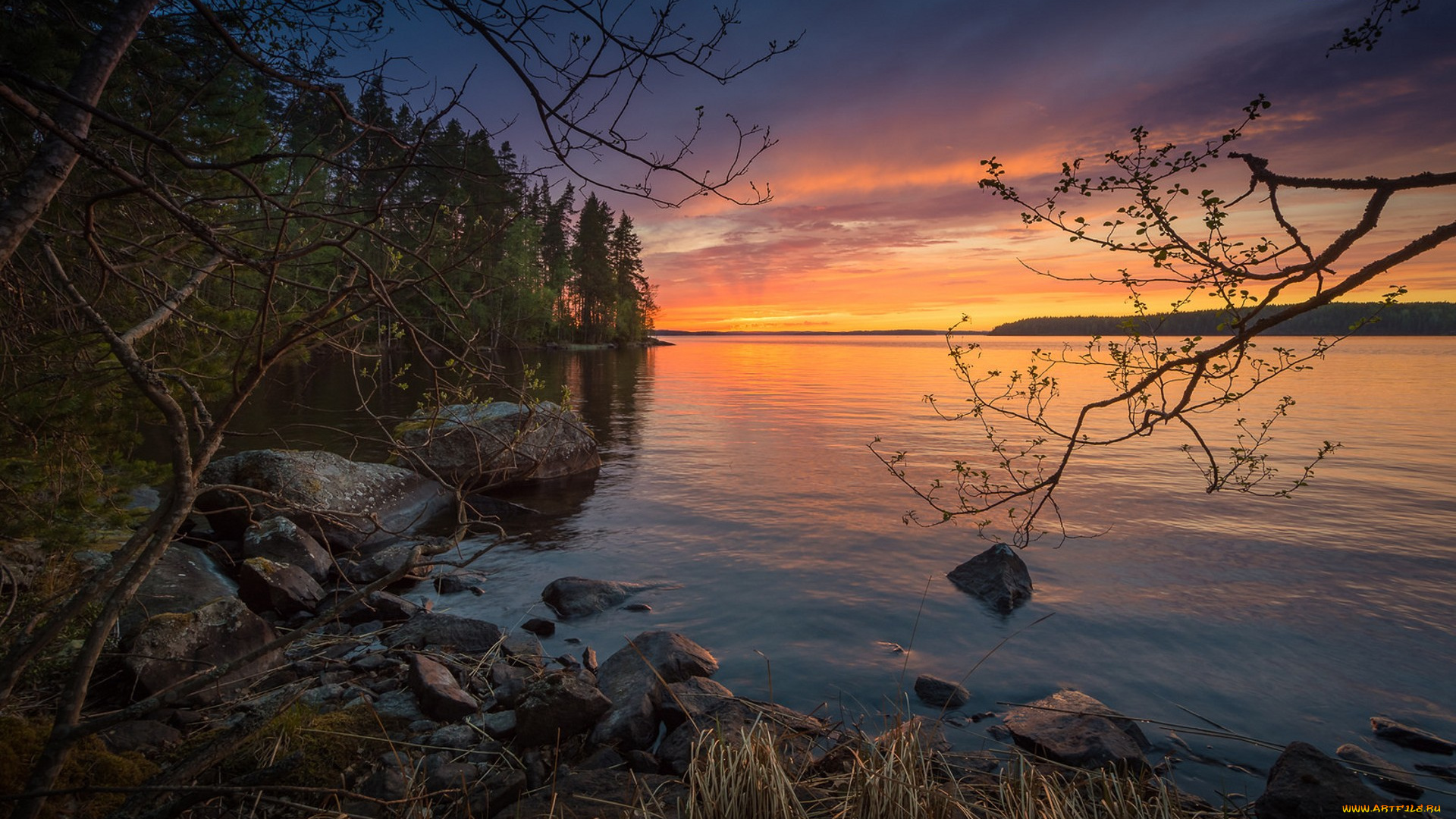 природа, реки, озера, простор