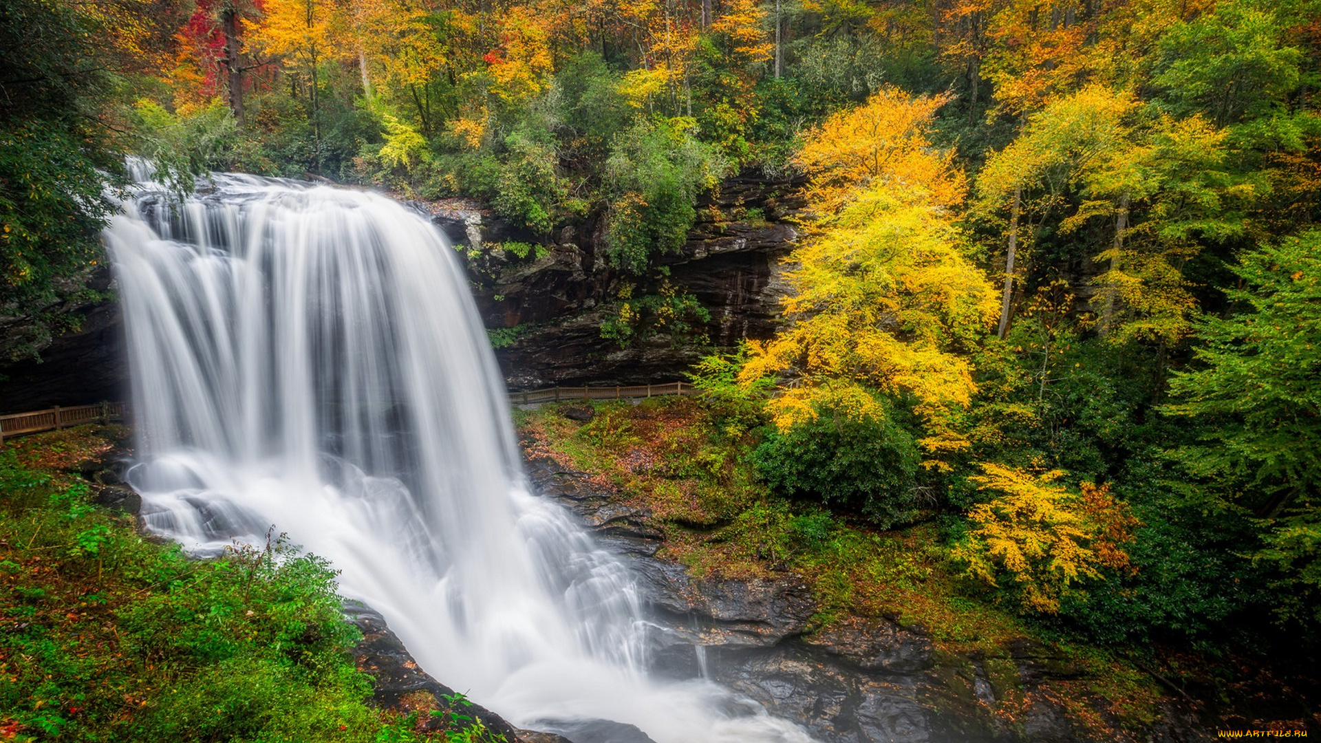 природа, водопады, простор