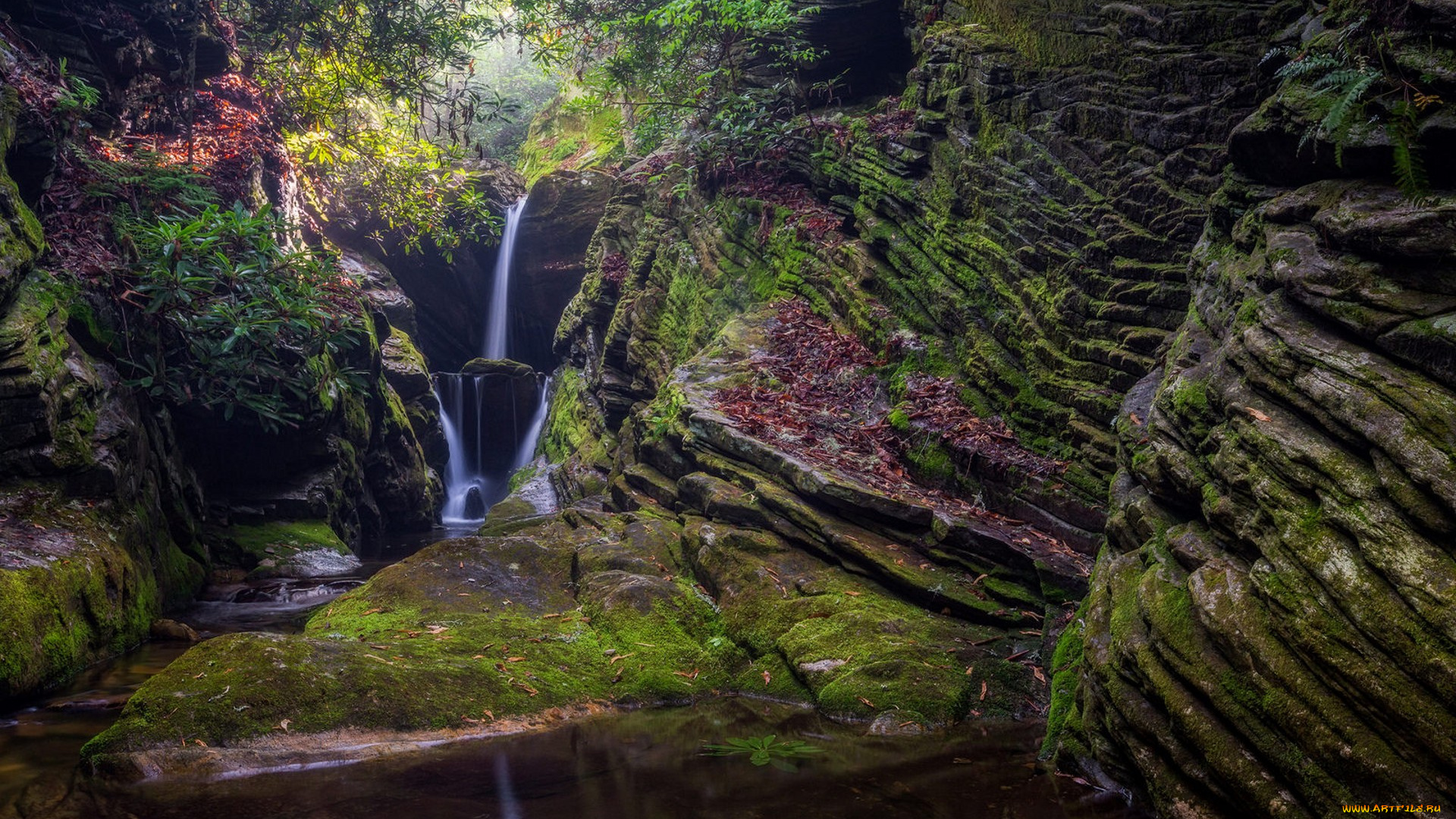 природа, водопады, простор