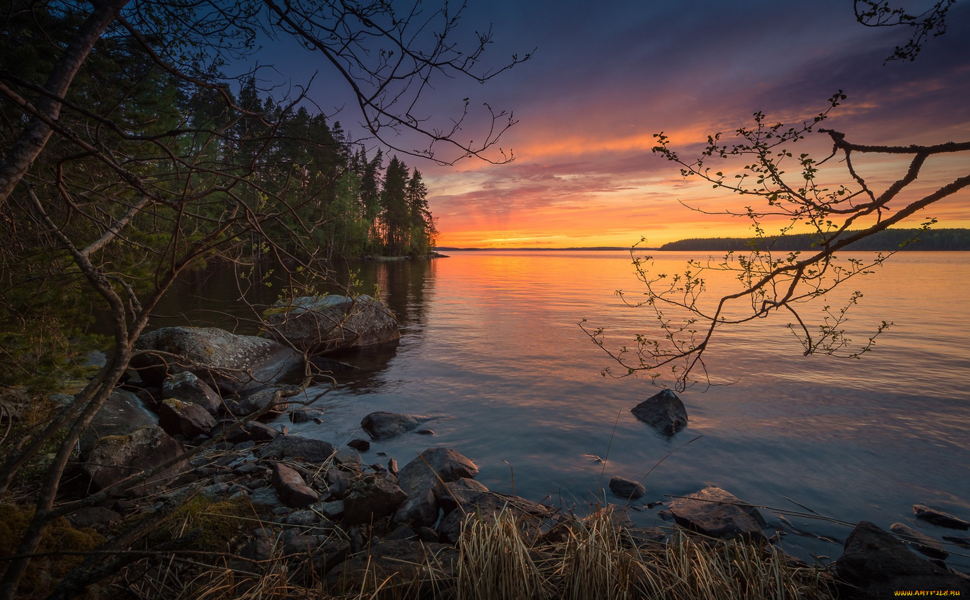 природа, реки, озера, простор