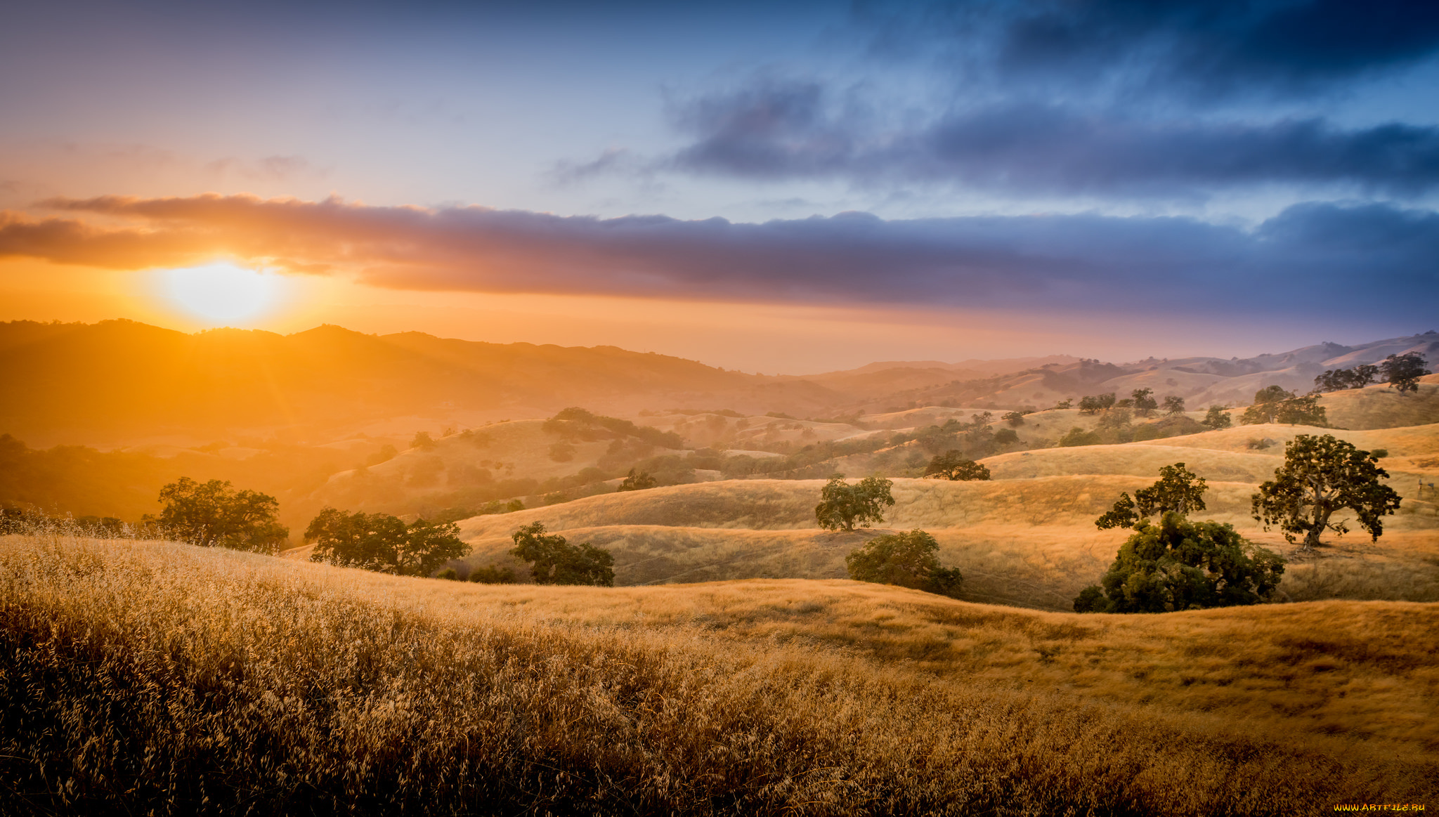 природа, восходы, закаты, простор