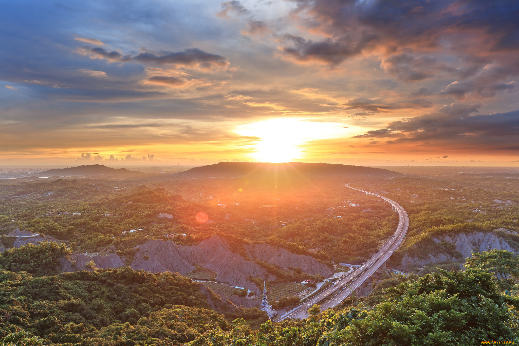 природа, дороги, простор