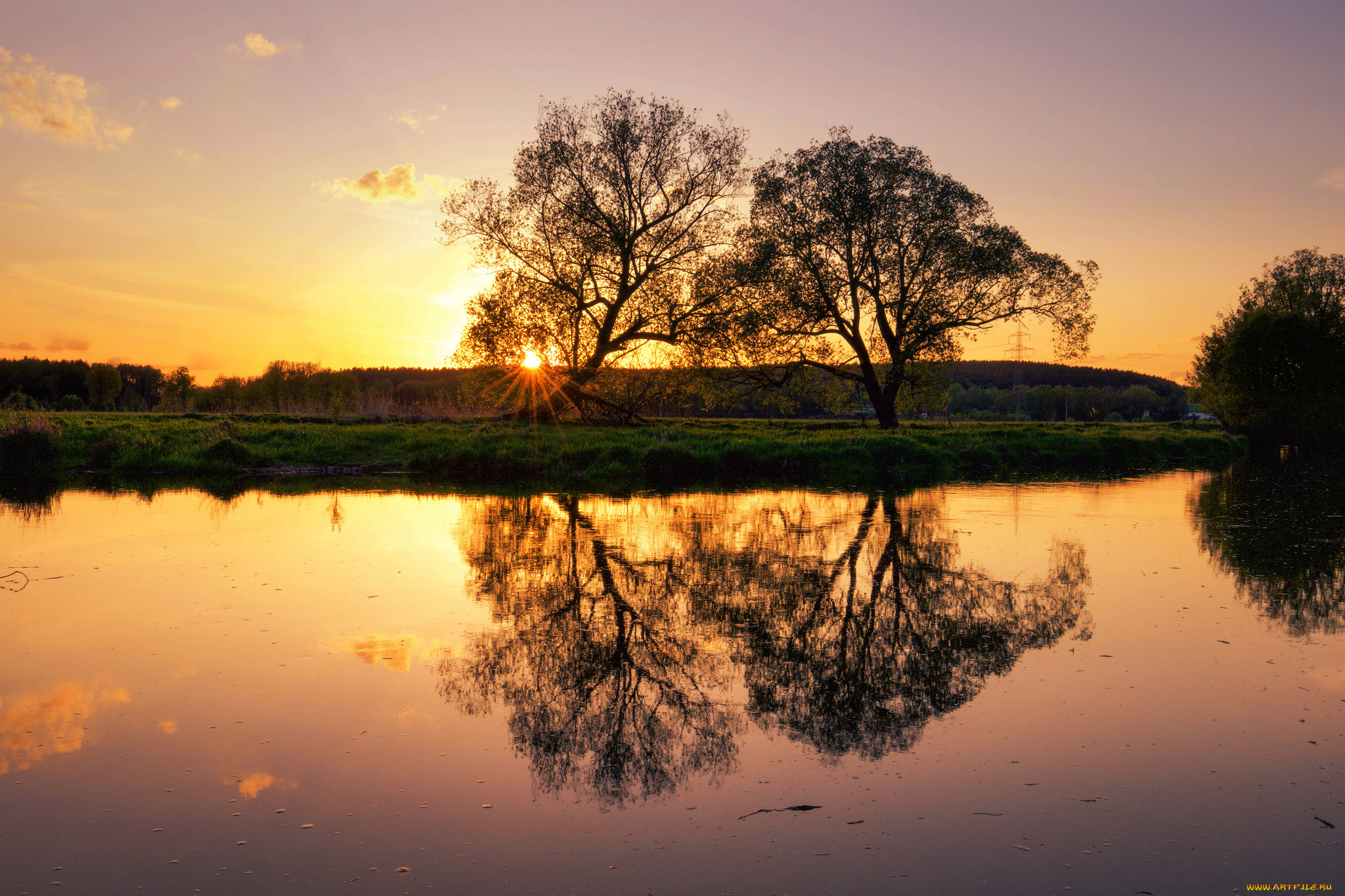 природа, восходы, закаты, простор