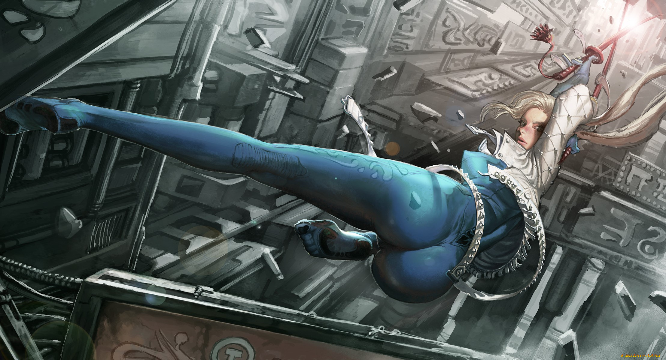 фэнтези, девушки, поза, взгляд, эротика, арт, девушка, костюм, art