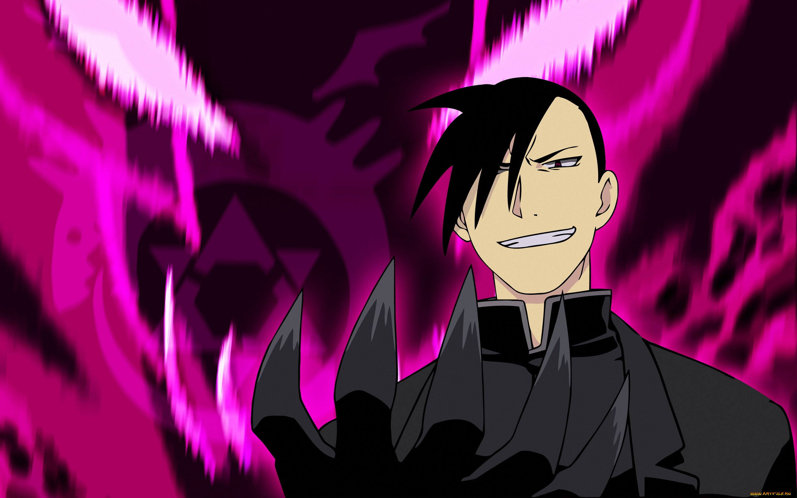 аниме, fullmetal, alchemist, гомункул, greed, yao, ling, жадность, щит