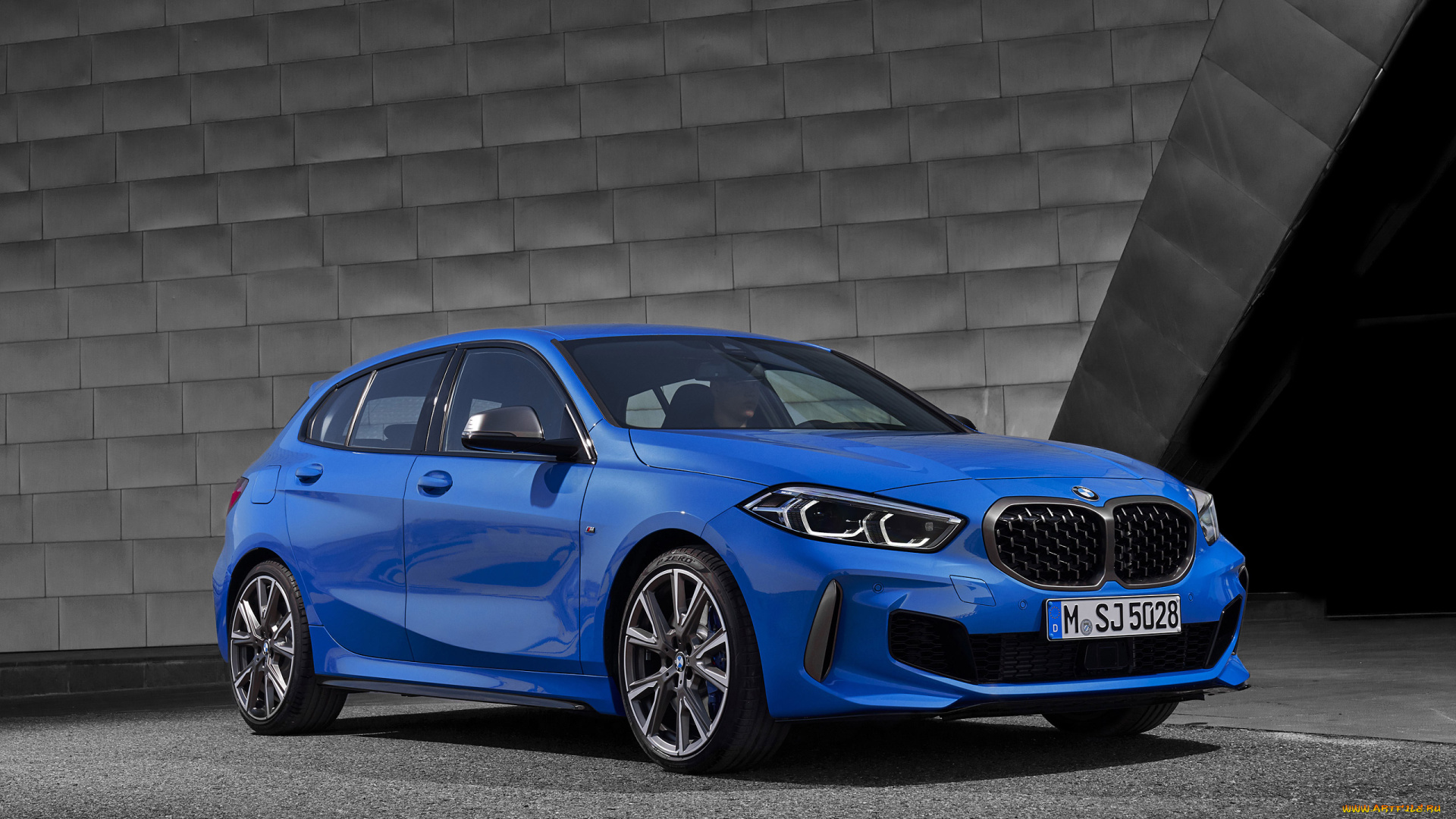 2020, bmw, m135i, xdrive, автомобили, bmw, немецкие, хэтчбек, синий, 2020, m135i, xdrive, экстерьер, вид, спереди, 1, новый