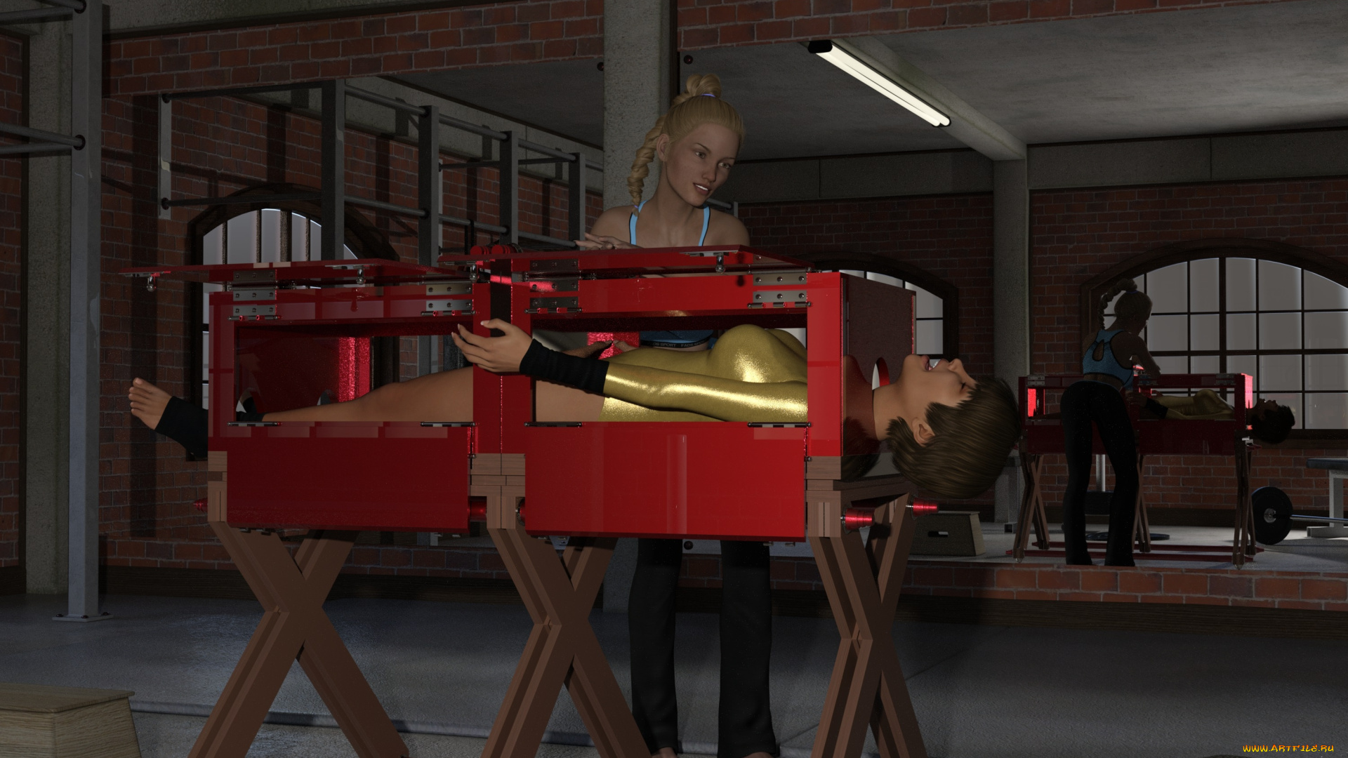 3д, графика, люди, , people, девушки, фон, взгляд