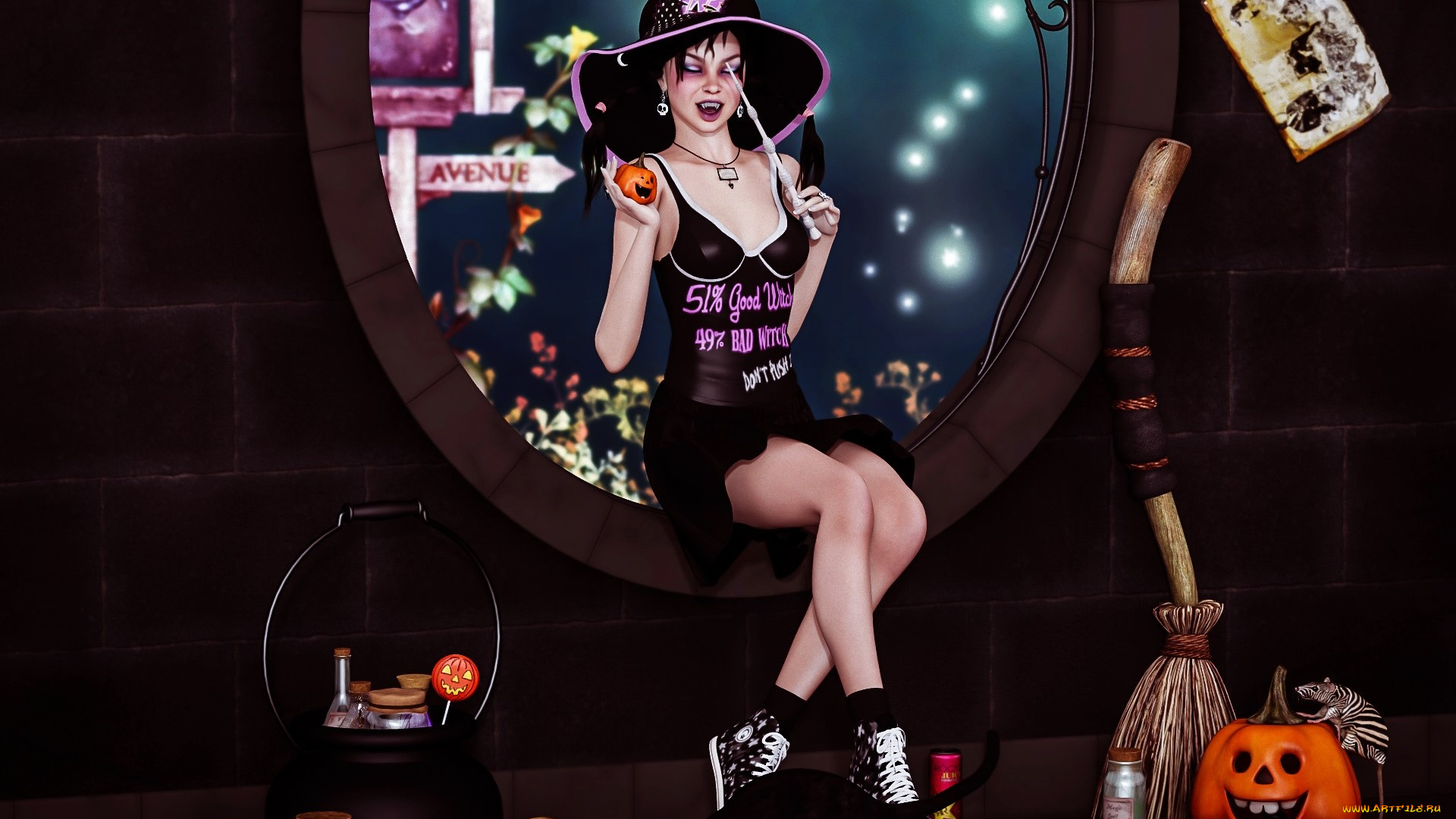 3д, графика, праздники, , holidays, взгляд, фон, девушка