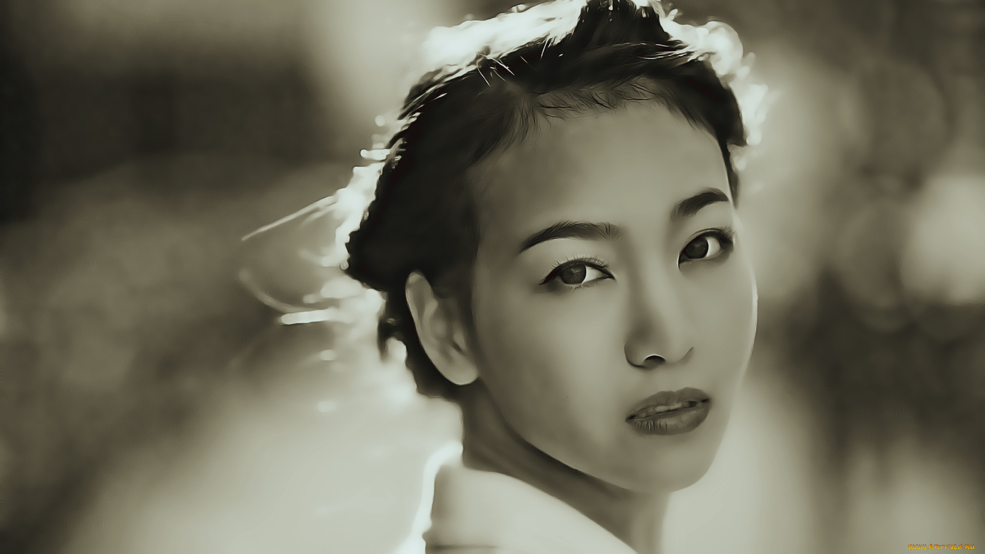 календари, компьютерный, дизайн, calendar, девушка, лицо, взгляд