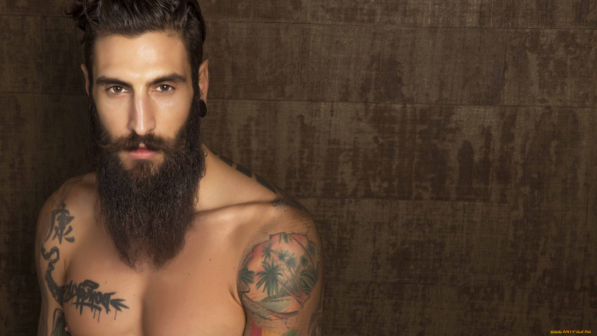 мужчины, -, unsort, борода, тату
