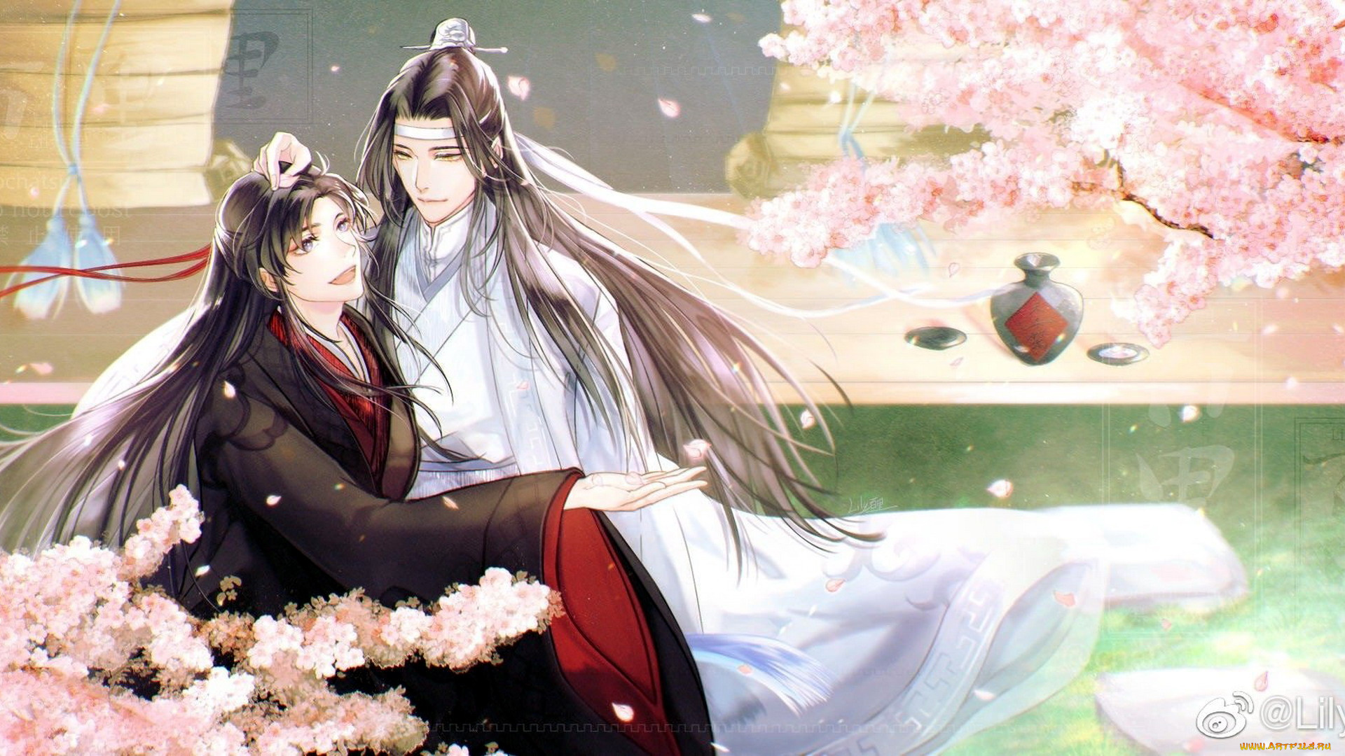 аниме, mo, dao, zu, shi, вэй, усянь, лань, ванцзы, цветение