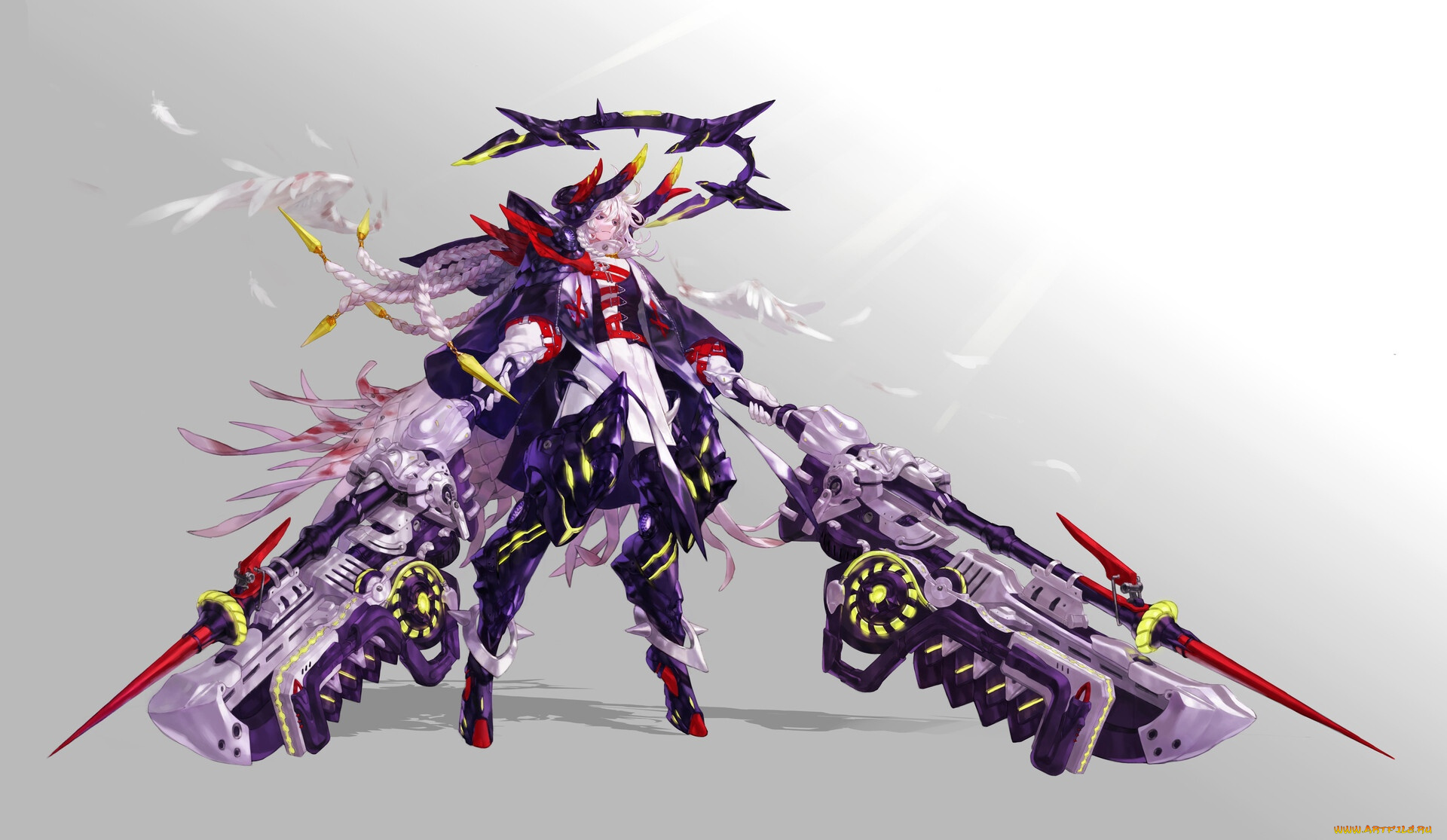 аниме, оружие, , техника, , технологии, девушка