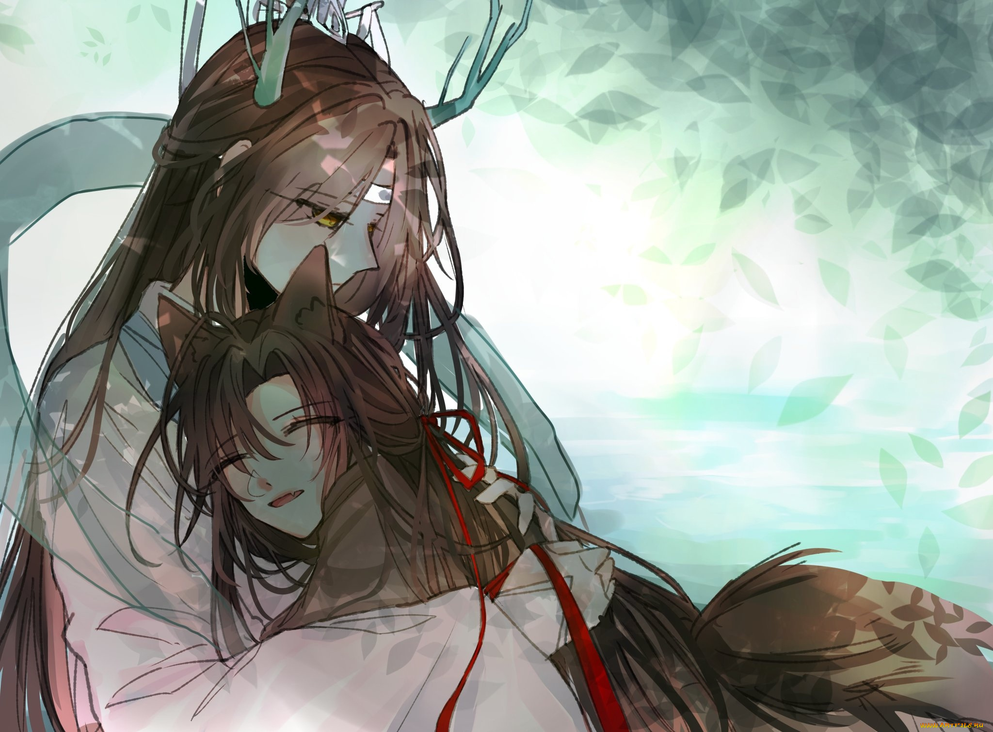 аниме, mo, dao, zu, shi, лань, ванцзи, вэй, усянь, дракон, лис