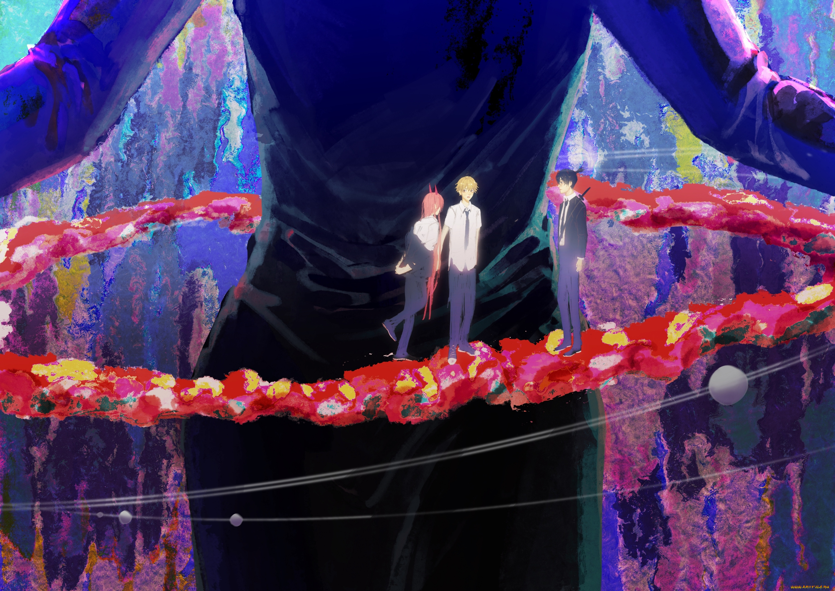 аниме, chainsaw, man, chainsaw, man