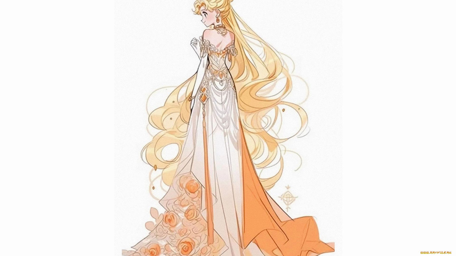 аниме, sailor, moon, девушка, платье