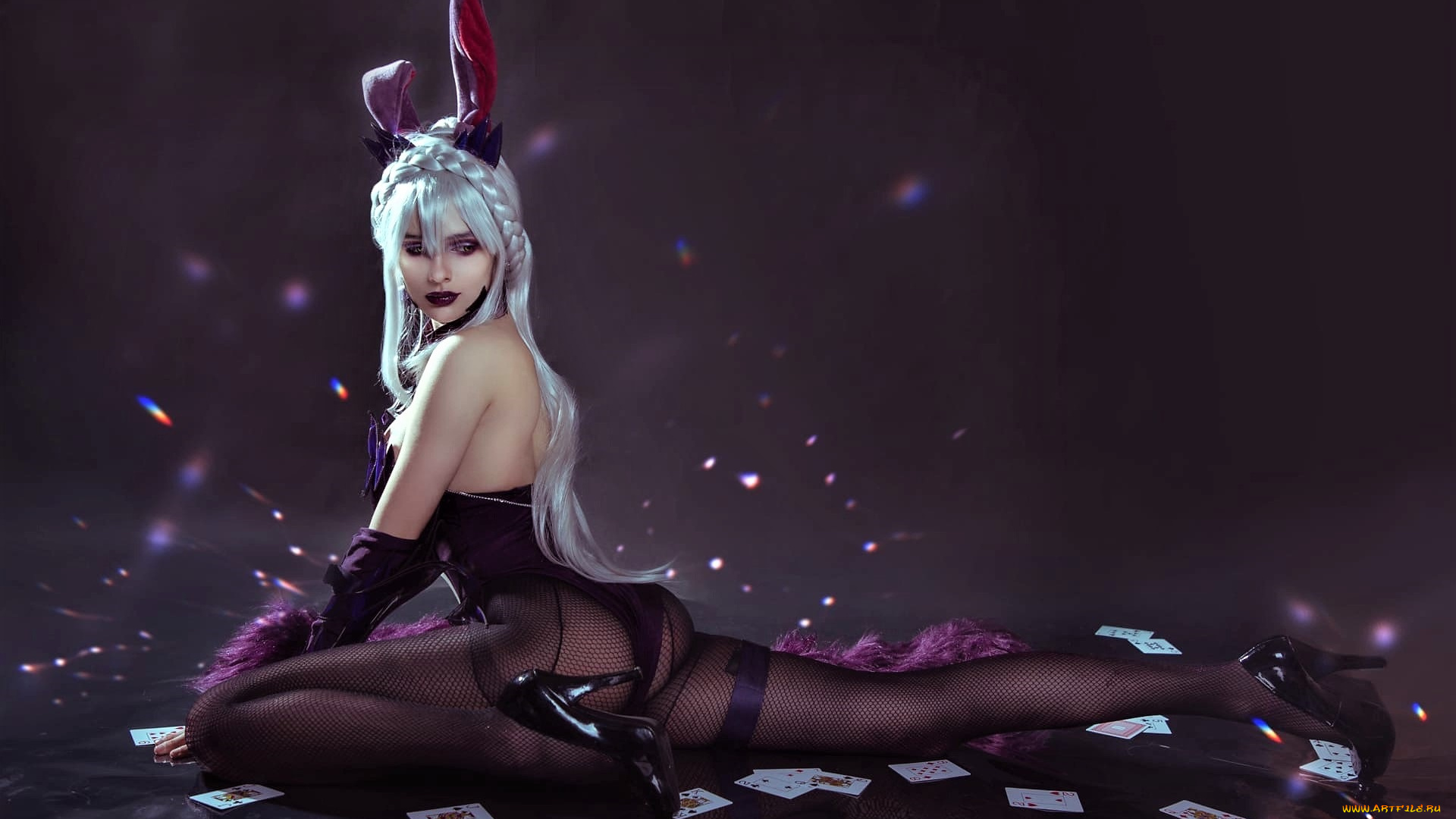 девушки, kurumirori, образ, костюм, карты