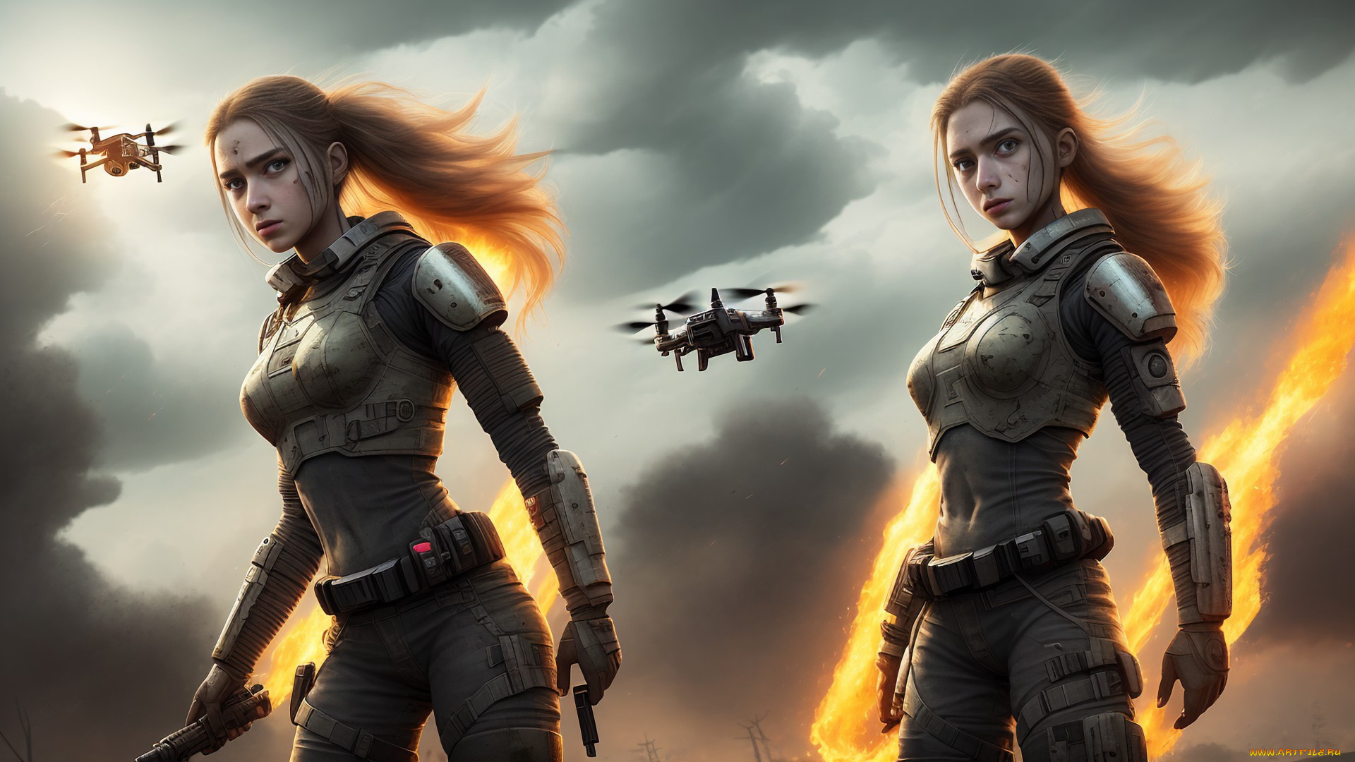 фэнтези, девушки, нейросети, графика, нейроарт, ai, art, нейронные, сети, рисунки, нейро, искусство