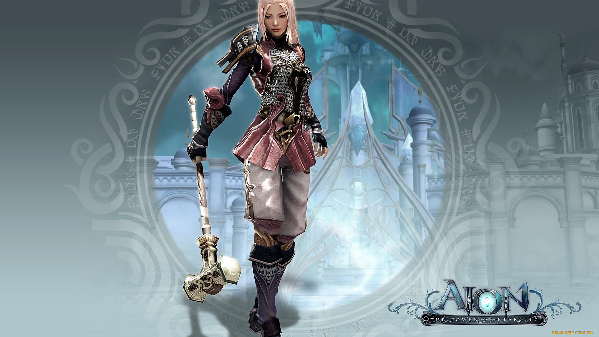 видео, игры, aion, , the, tower, of, eternity, девушка, оружие